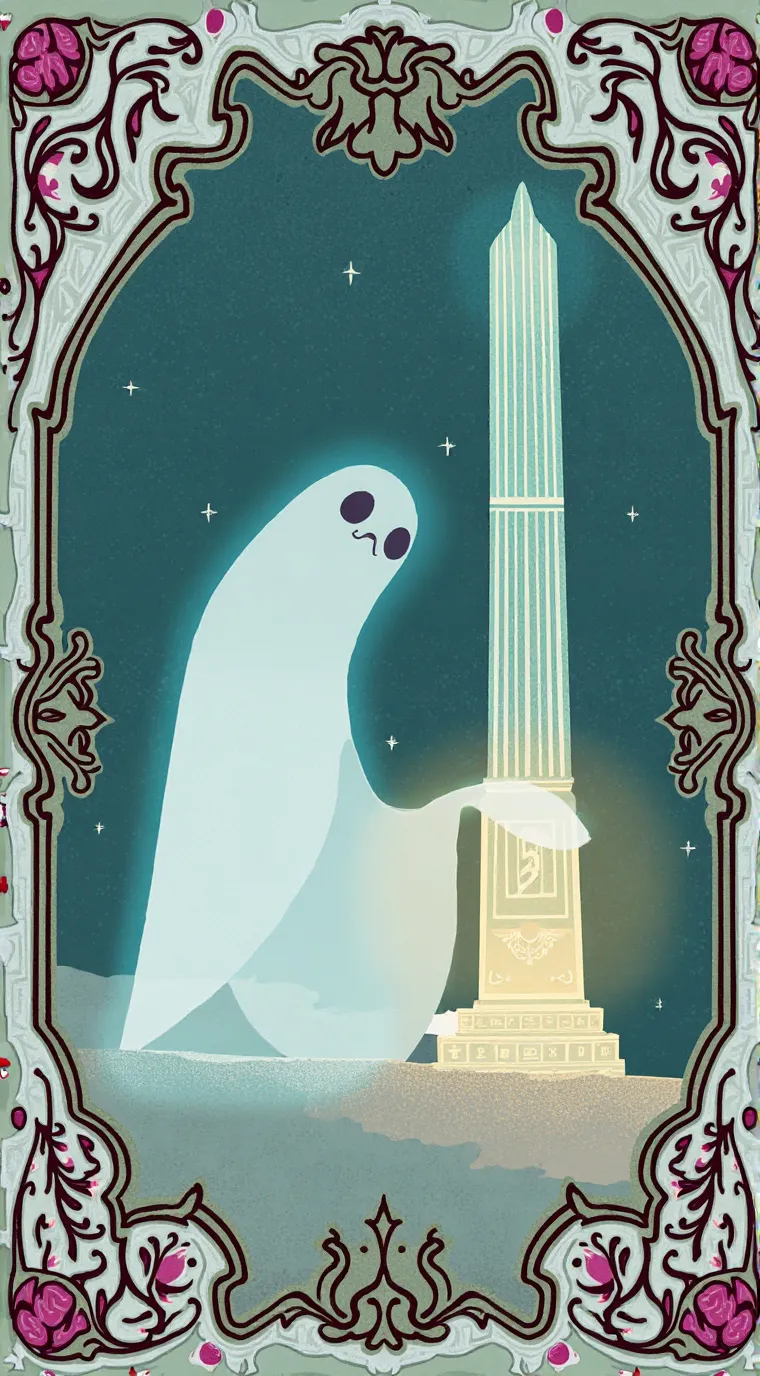ai character: ghosty background
