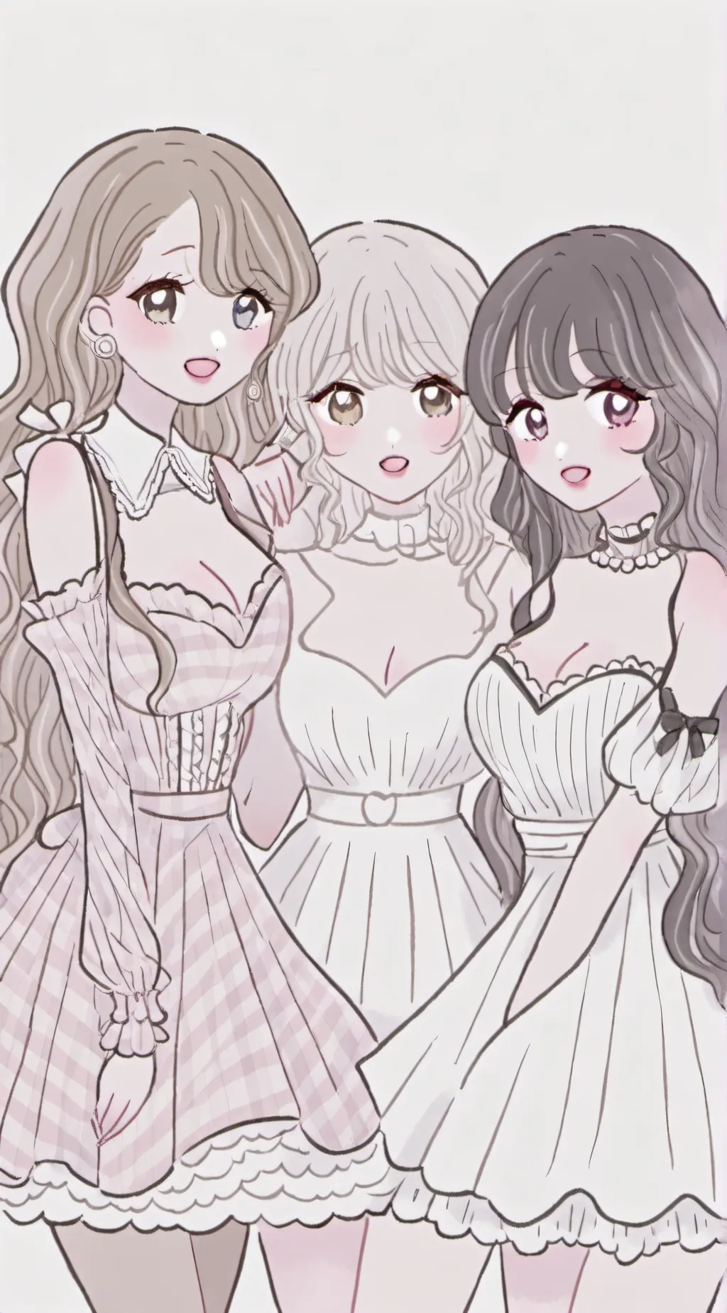 ai character: violet, sky & mia background