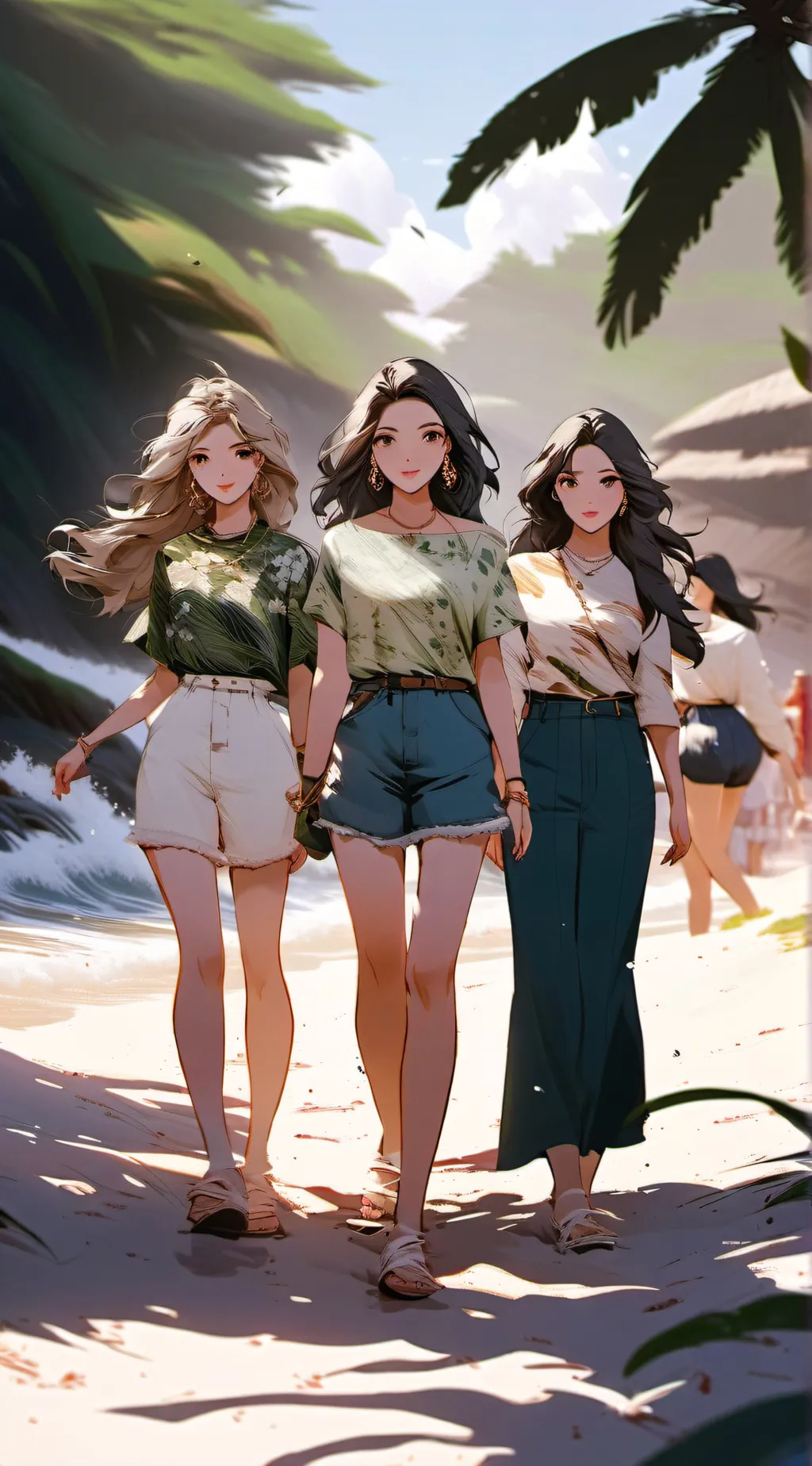 ai character: Mha hot girl summe background