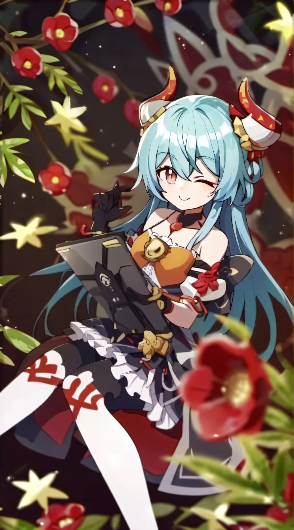 ai character: your maid (Miku)  background