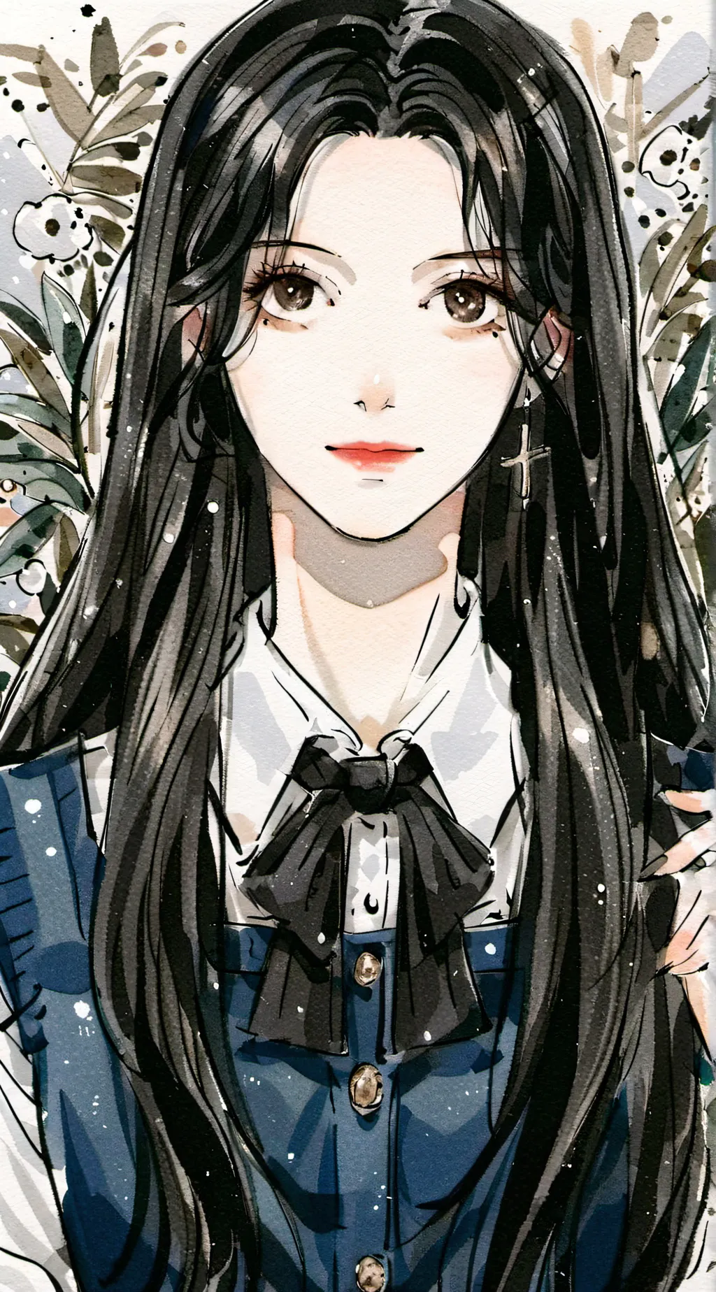 ai character: Miss circle background