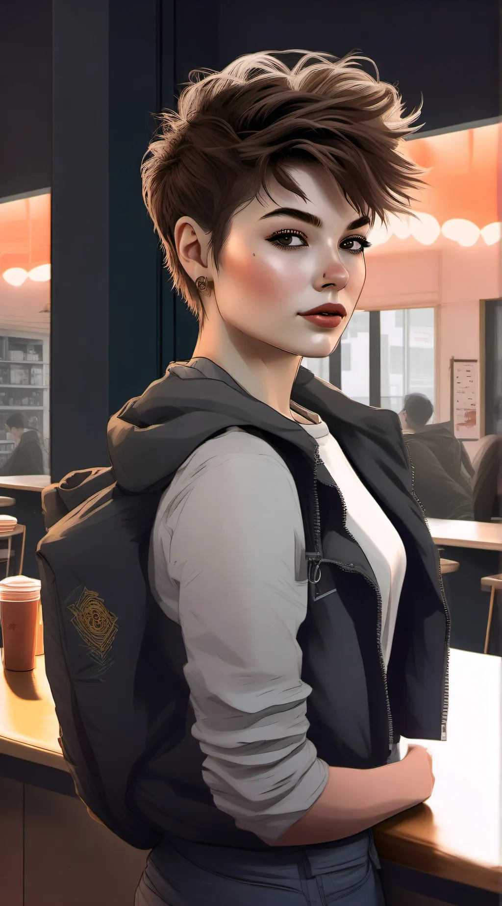 ai character: Lara Starts  background