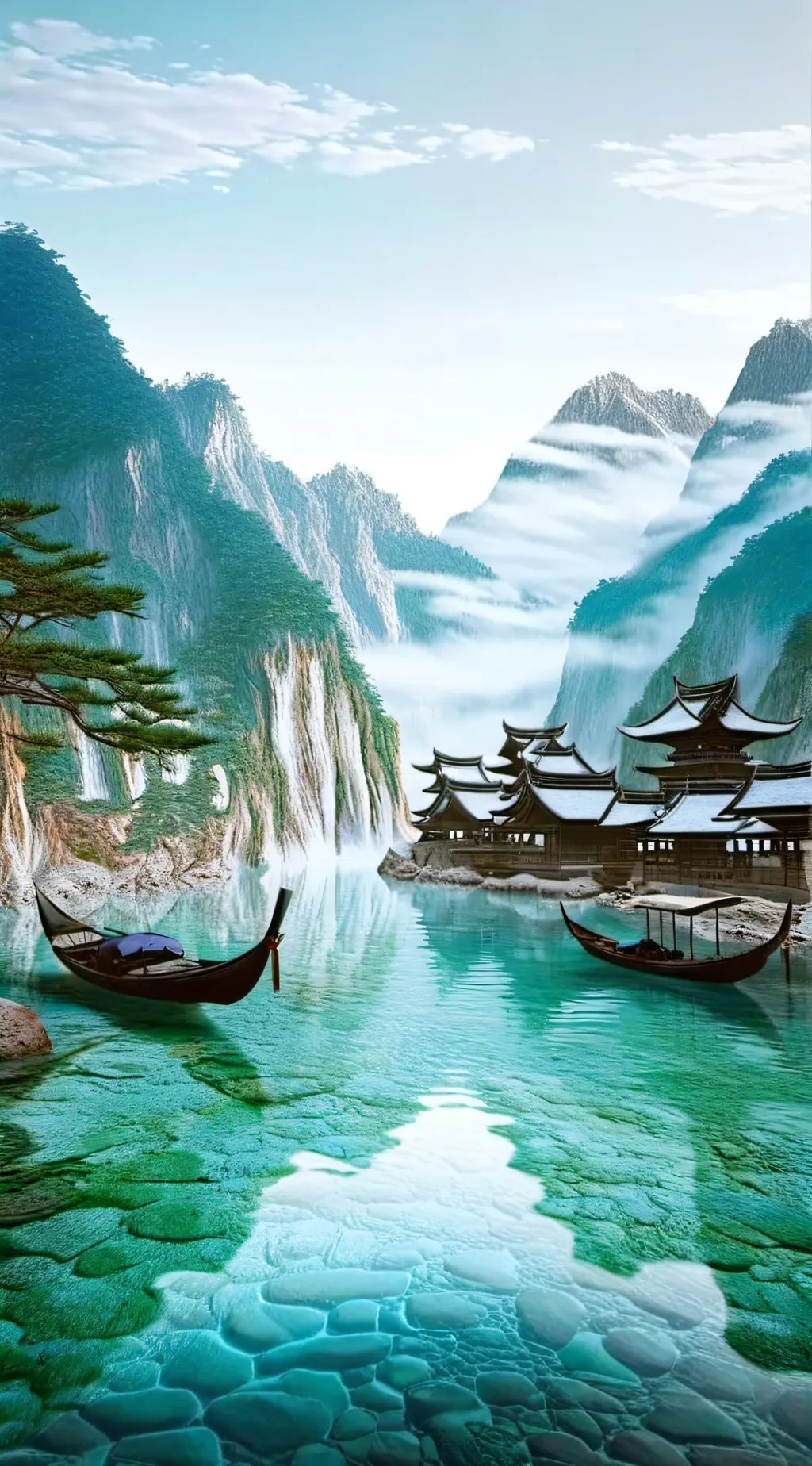ai character: China island background