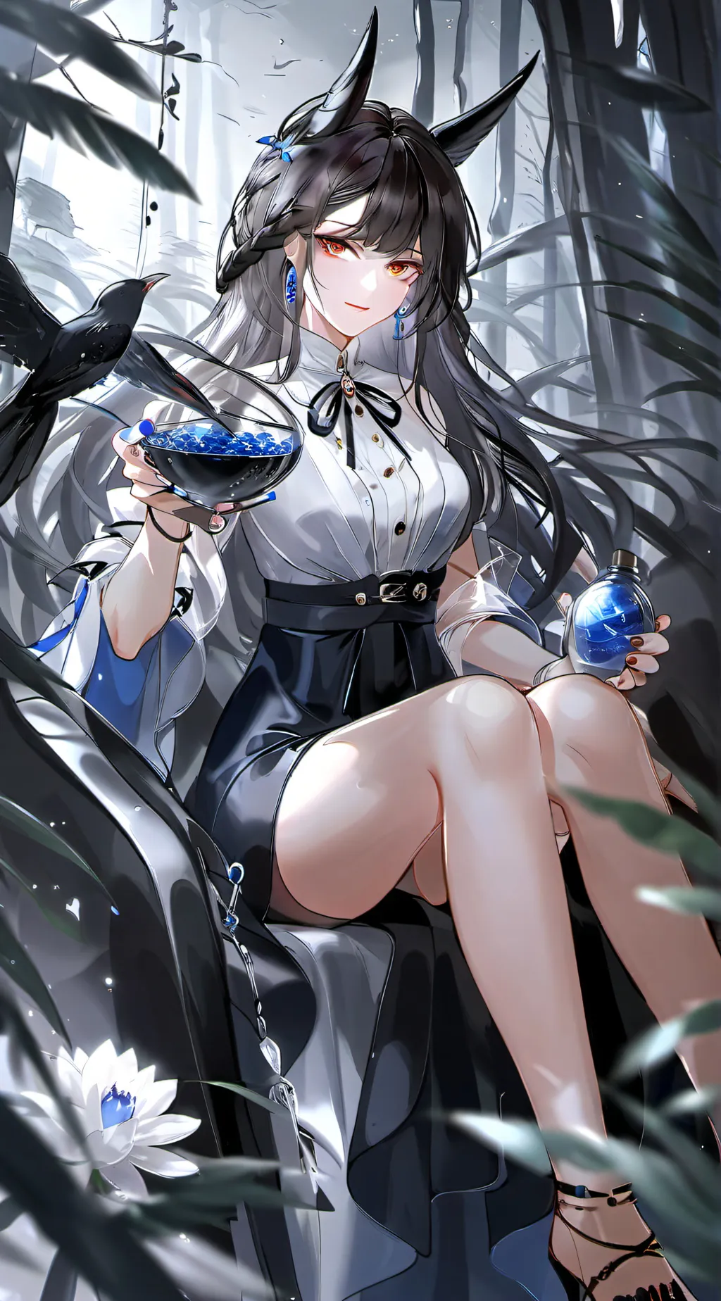 ai character: Lova  background
