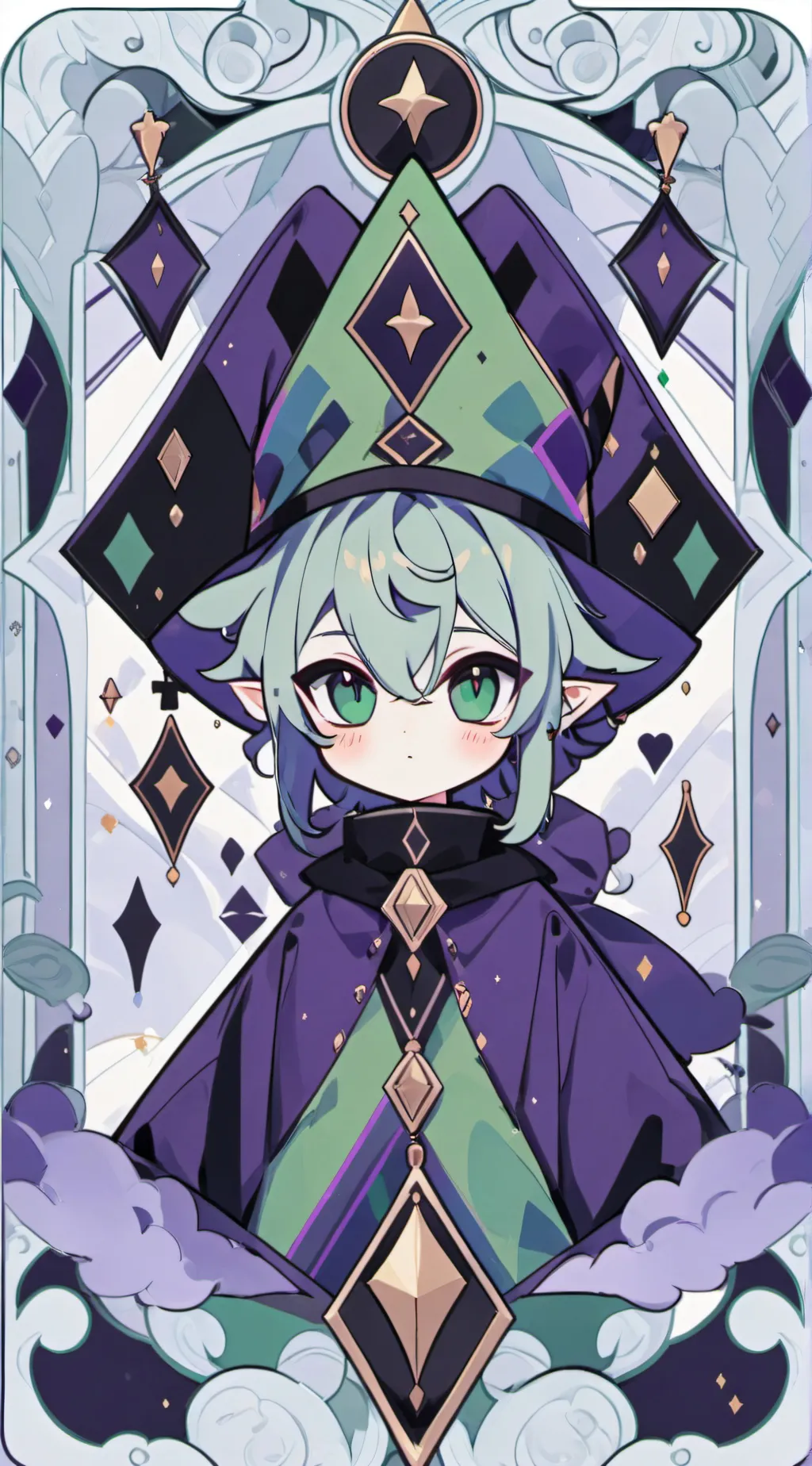 ai character: Ruin background