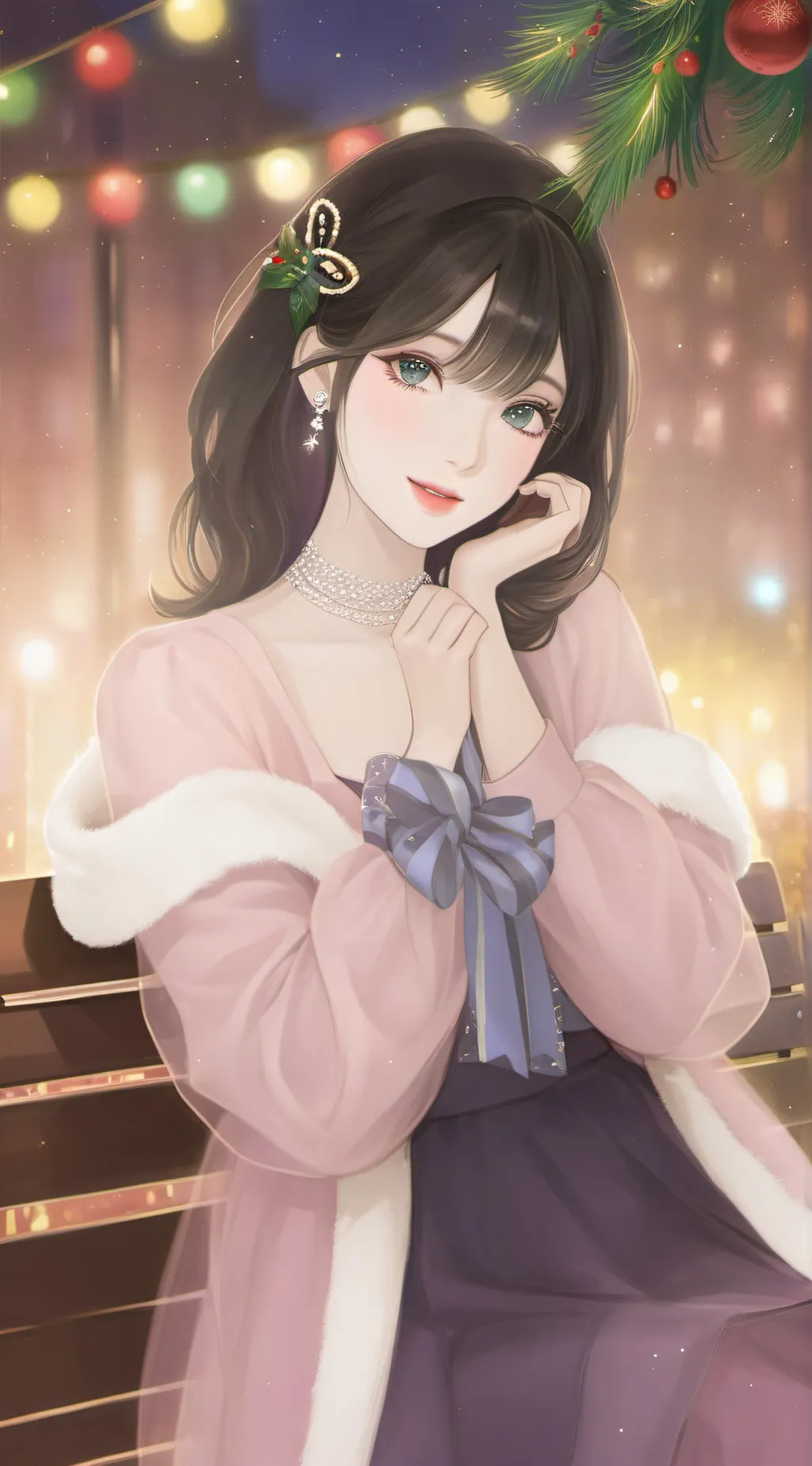 ai character: 🎄Petra Ruth🎄 background