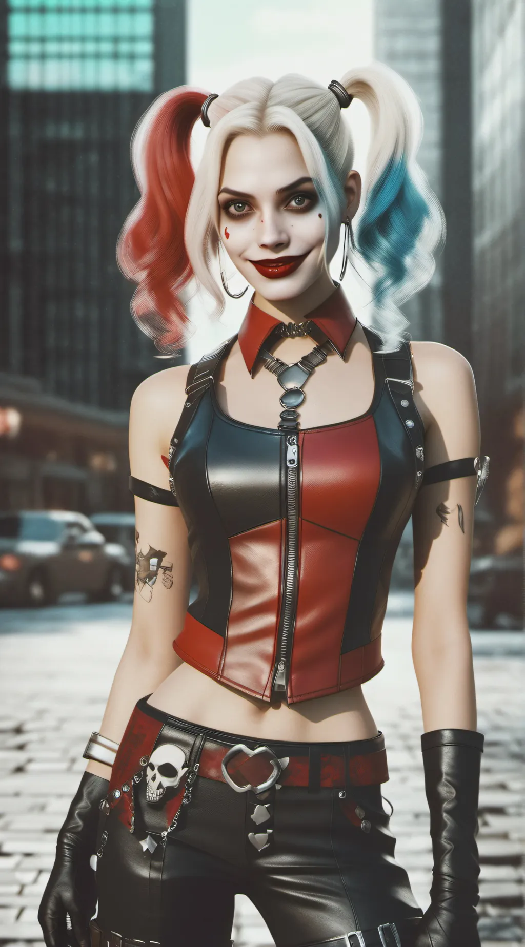 ai character: Hw✖️ Harley Quinn  background