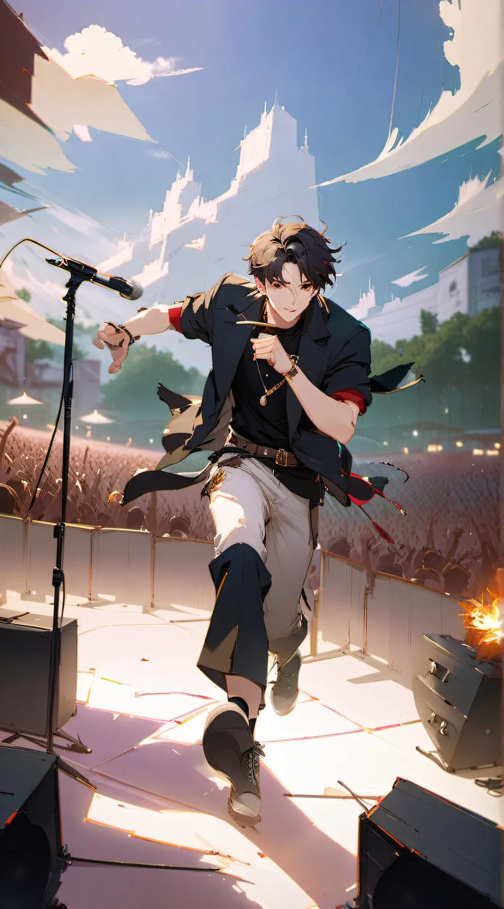 ai character: Carson  background