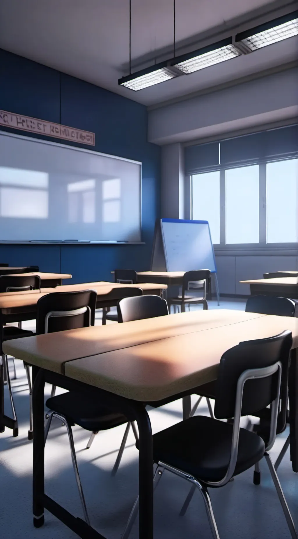 ai character: mha math test background