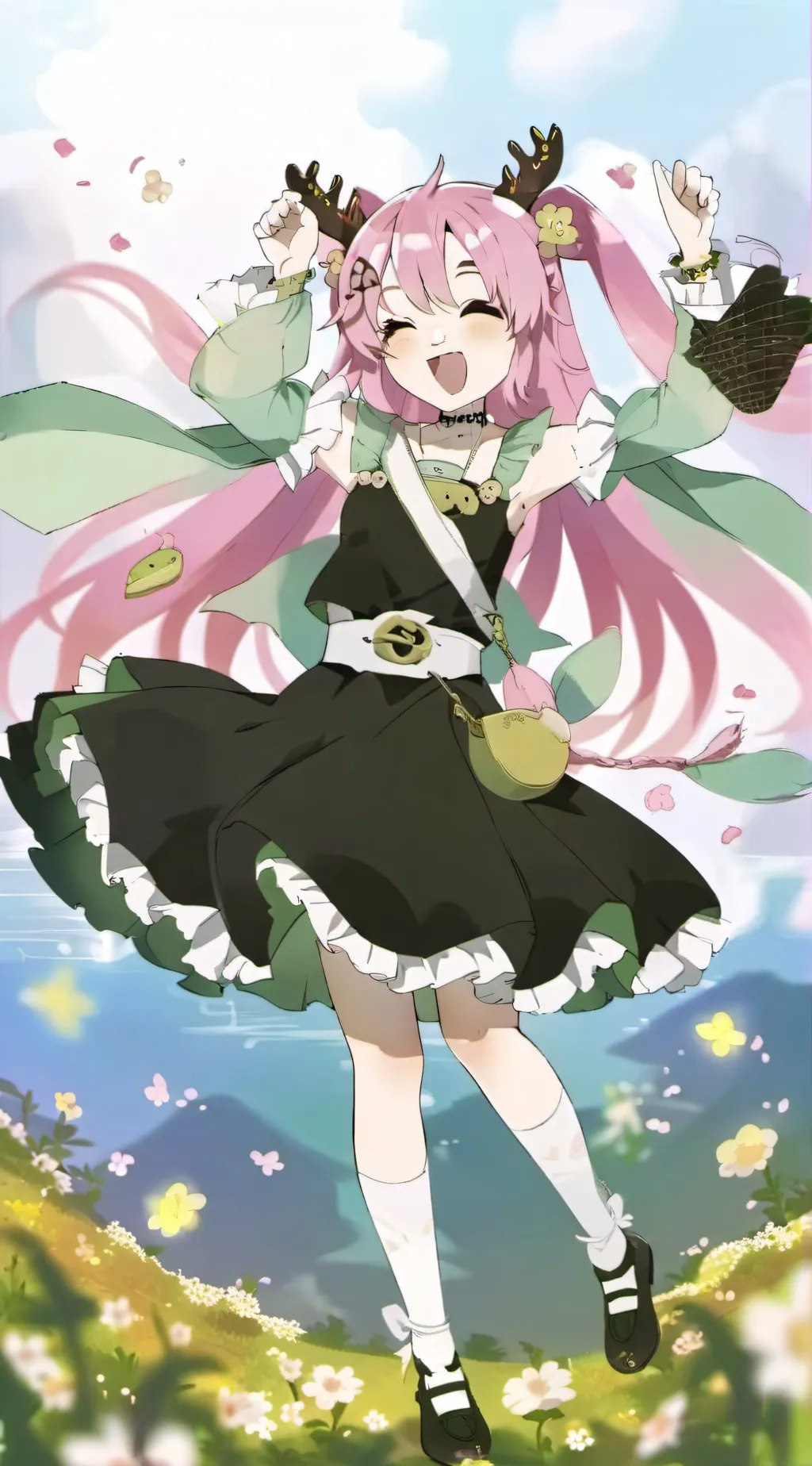 ai character: Mitsuri  background