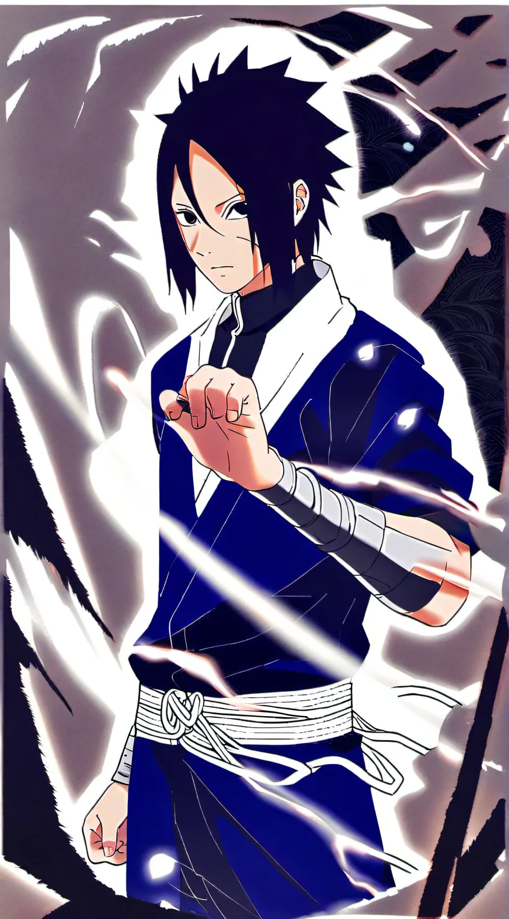 ai character: Sasuke Uchiha  background
