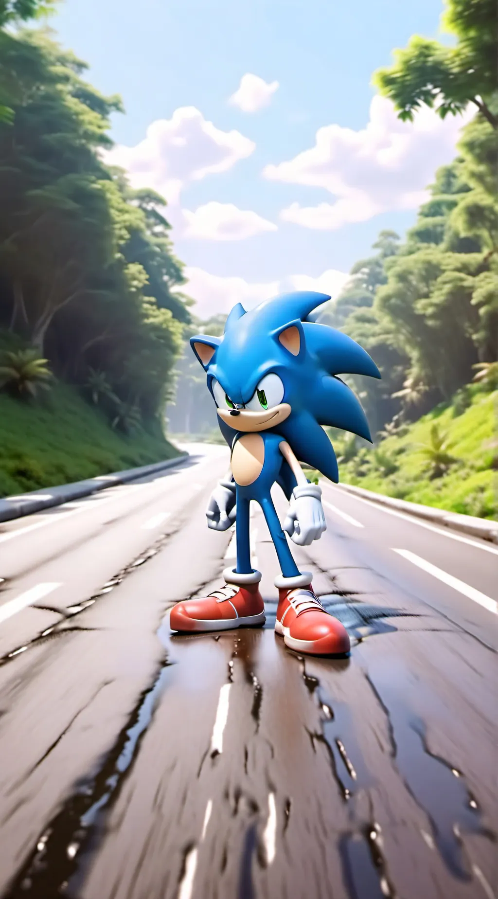 ai character: sonic 🦔 background