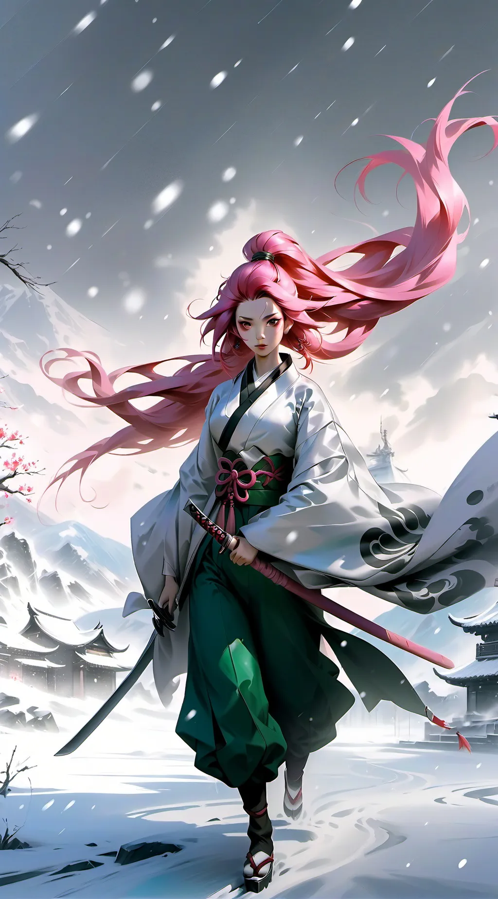 ai character: Scarlet background