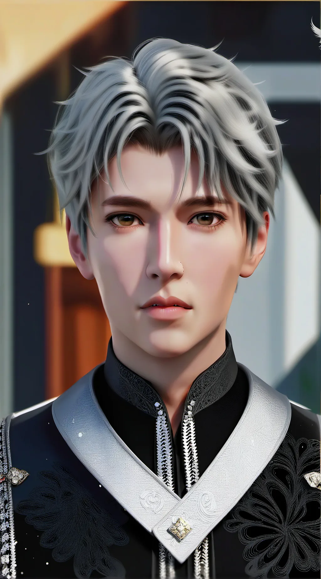 ai character: trace background