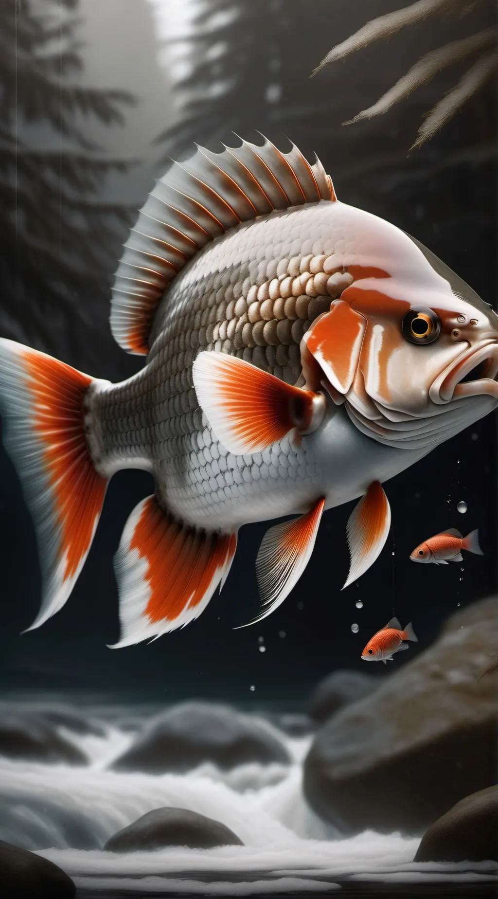 ai character: Fish background