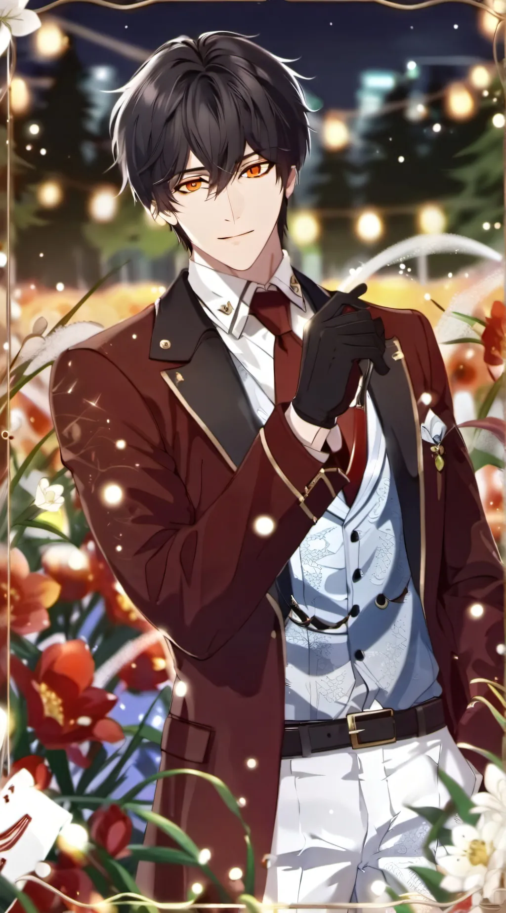 ai character: Damon  background
