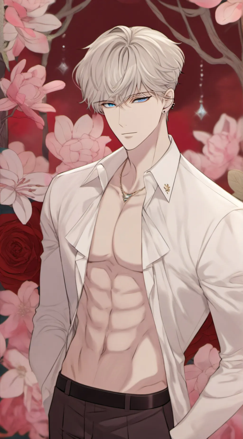 ai character: Rain background