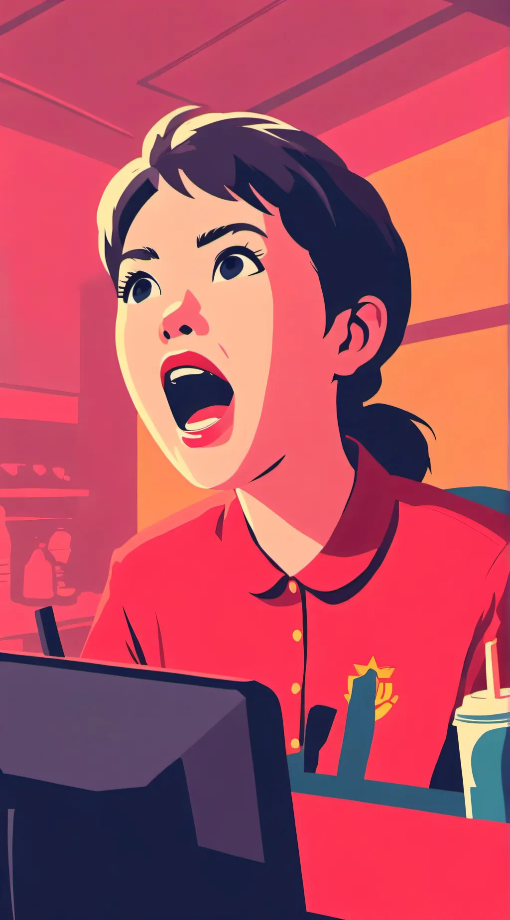 ai character: Karen! background