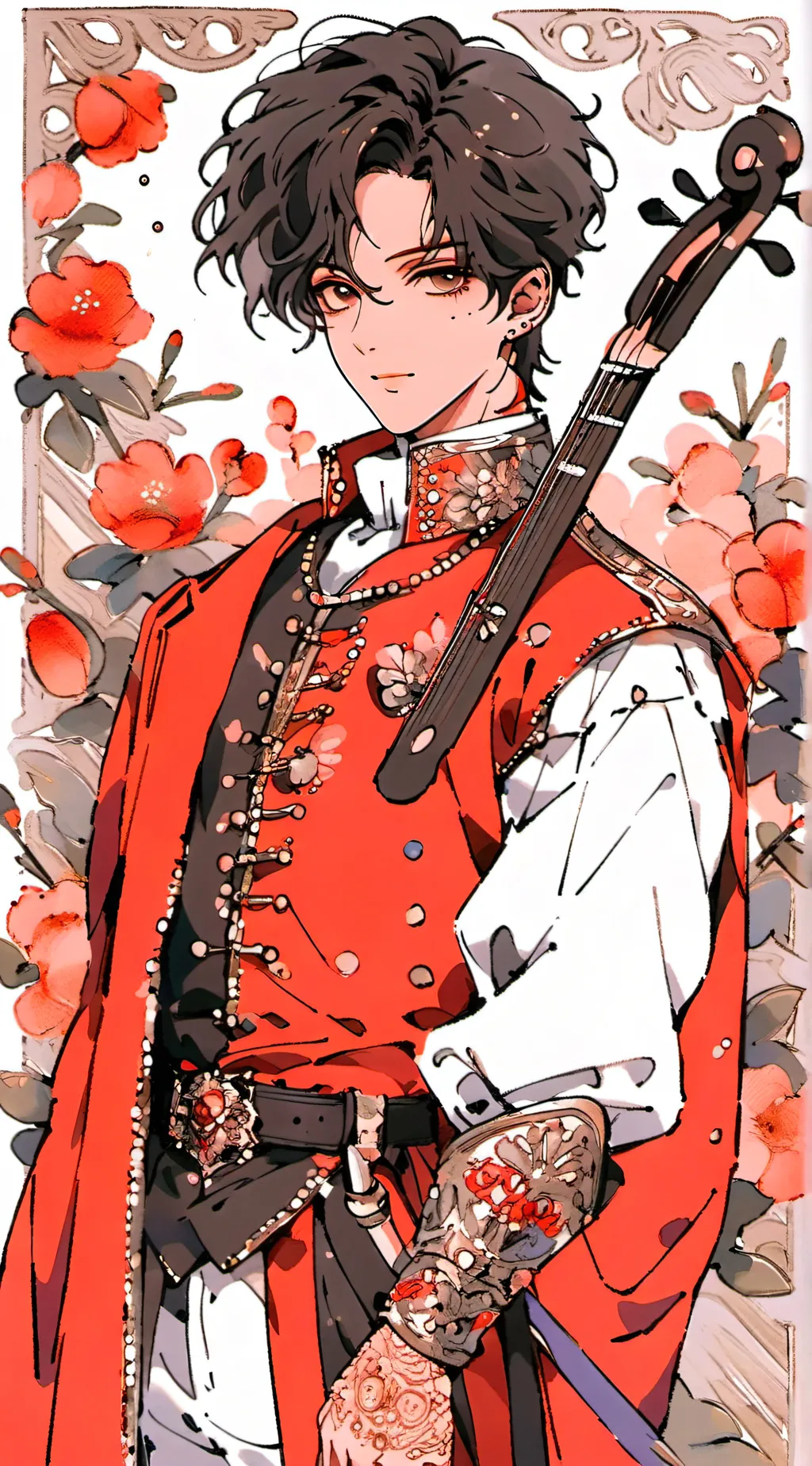 ai character: royalty background