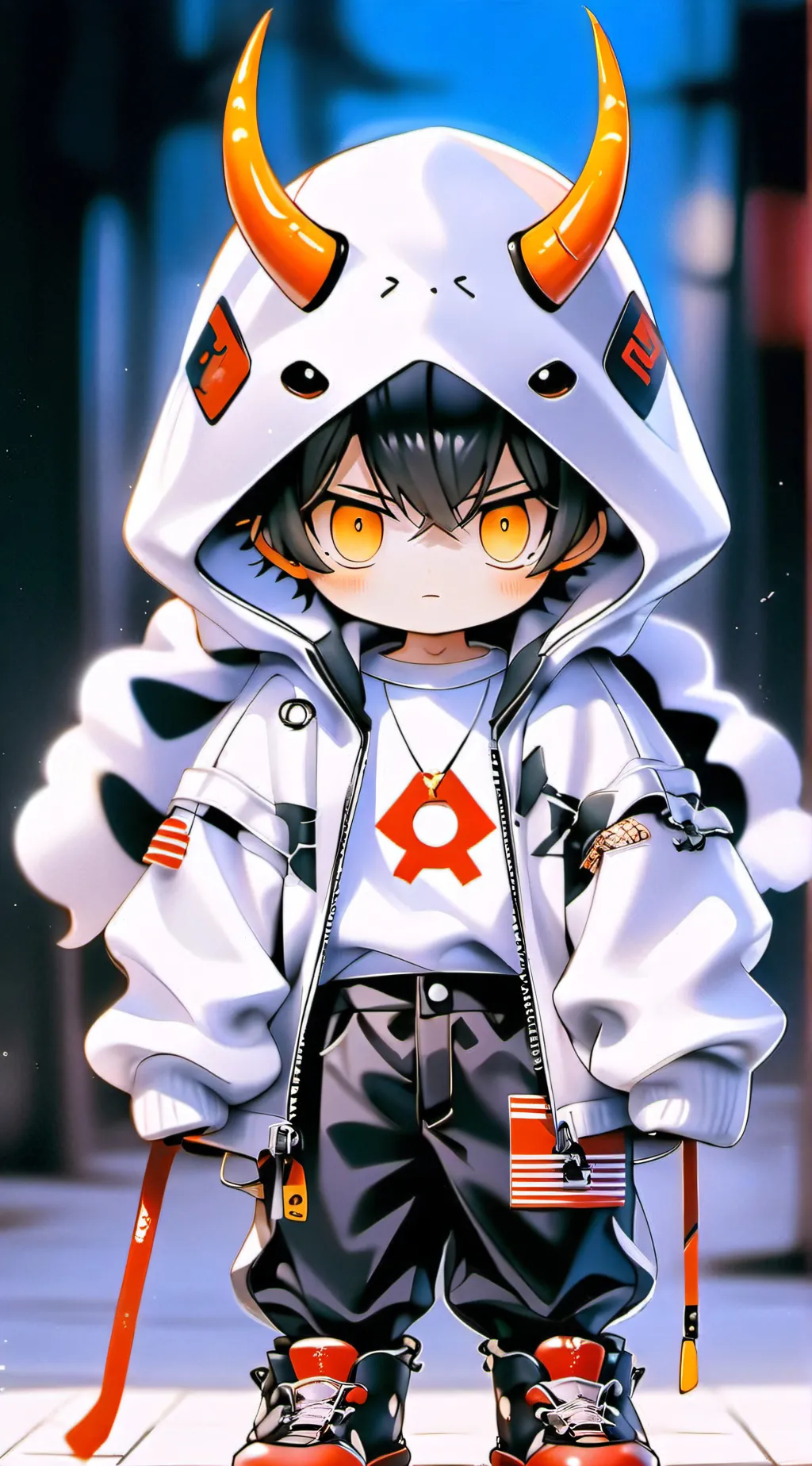 ai character: alknin  background