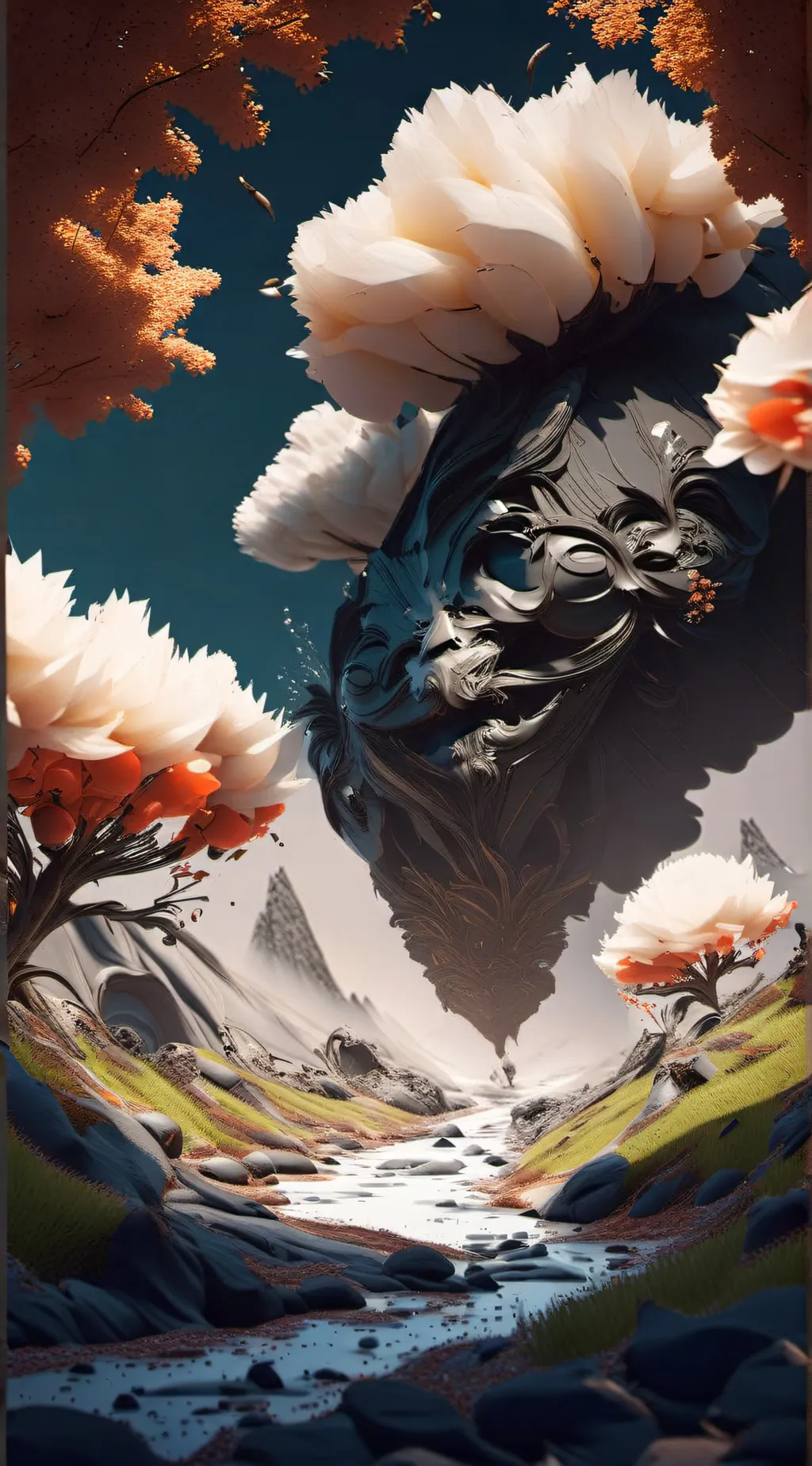 ai character: touch some grass  background