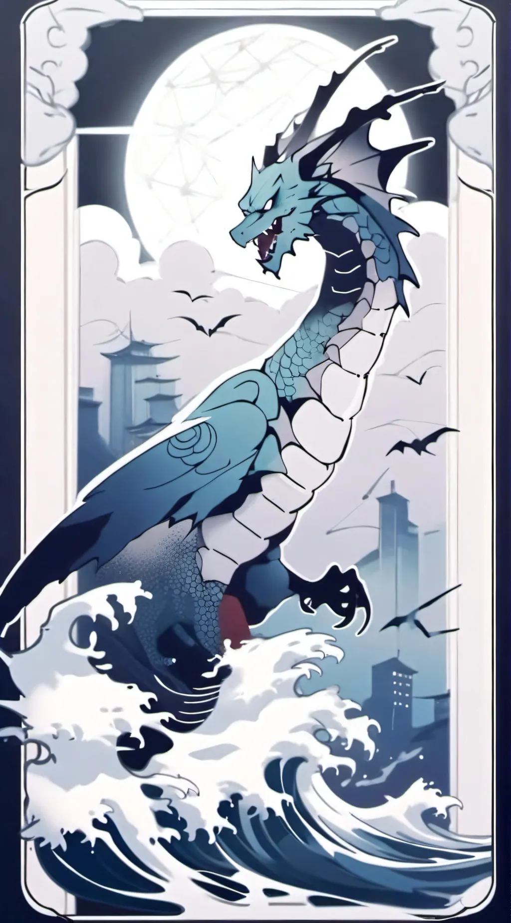 ai character: kaiju school background
