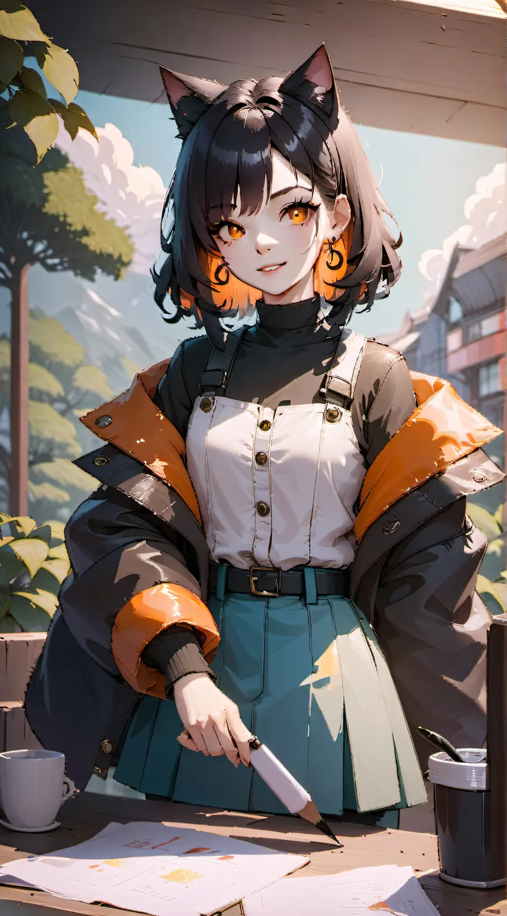ai character: Sia  background