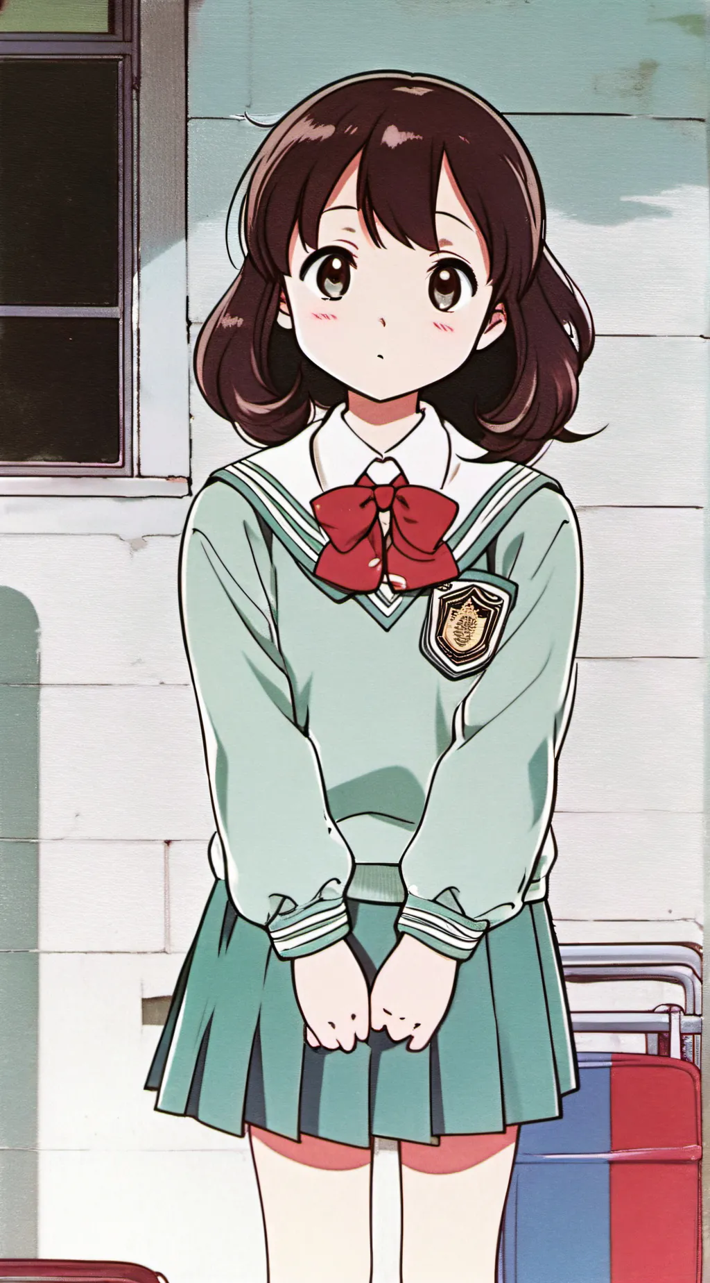 ai character: showa background