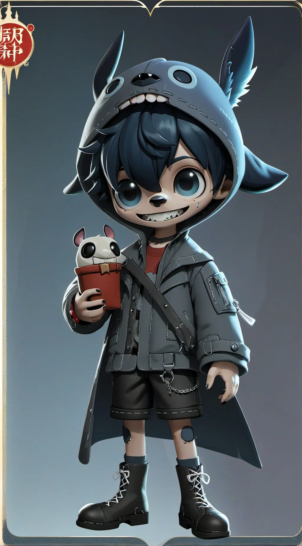ai character: Stitch background