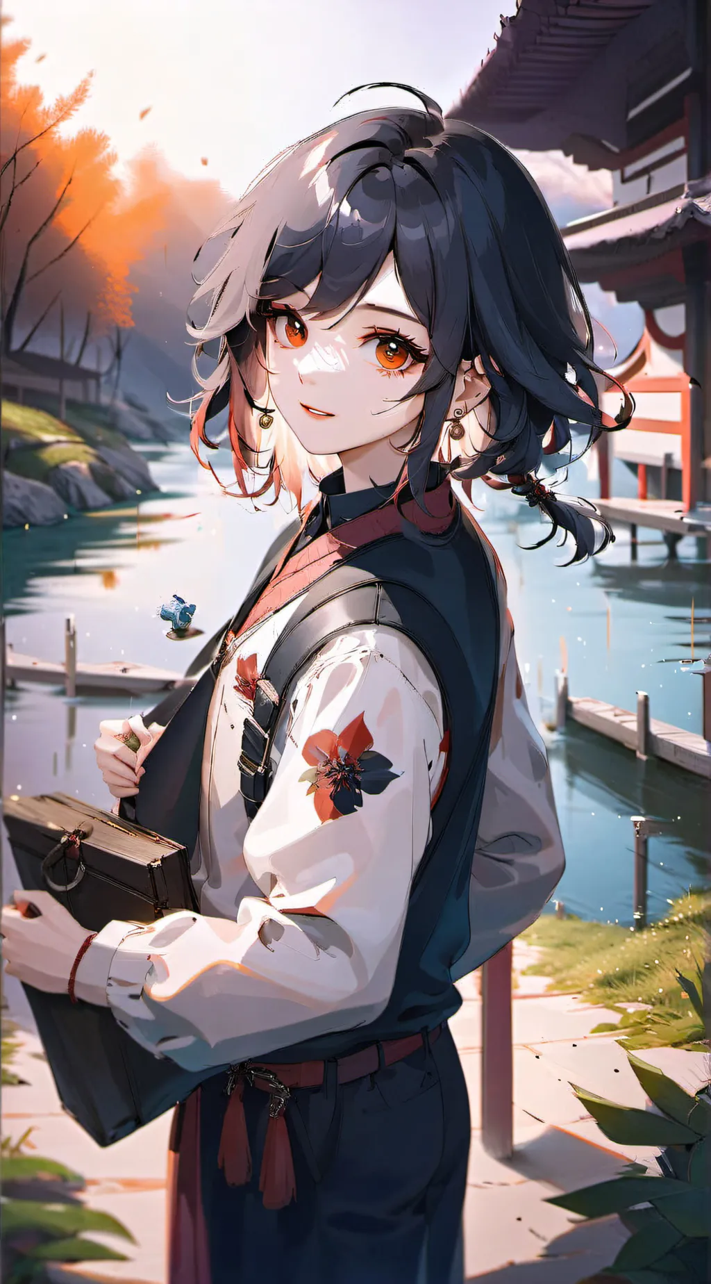 ai character: olive background