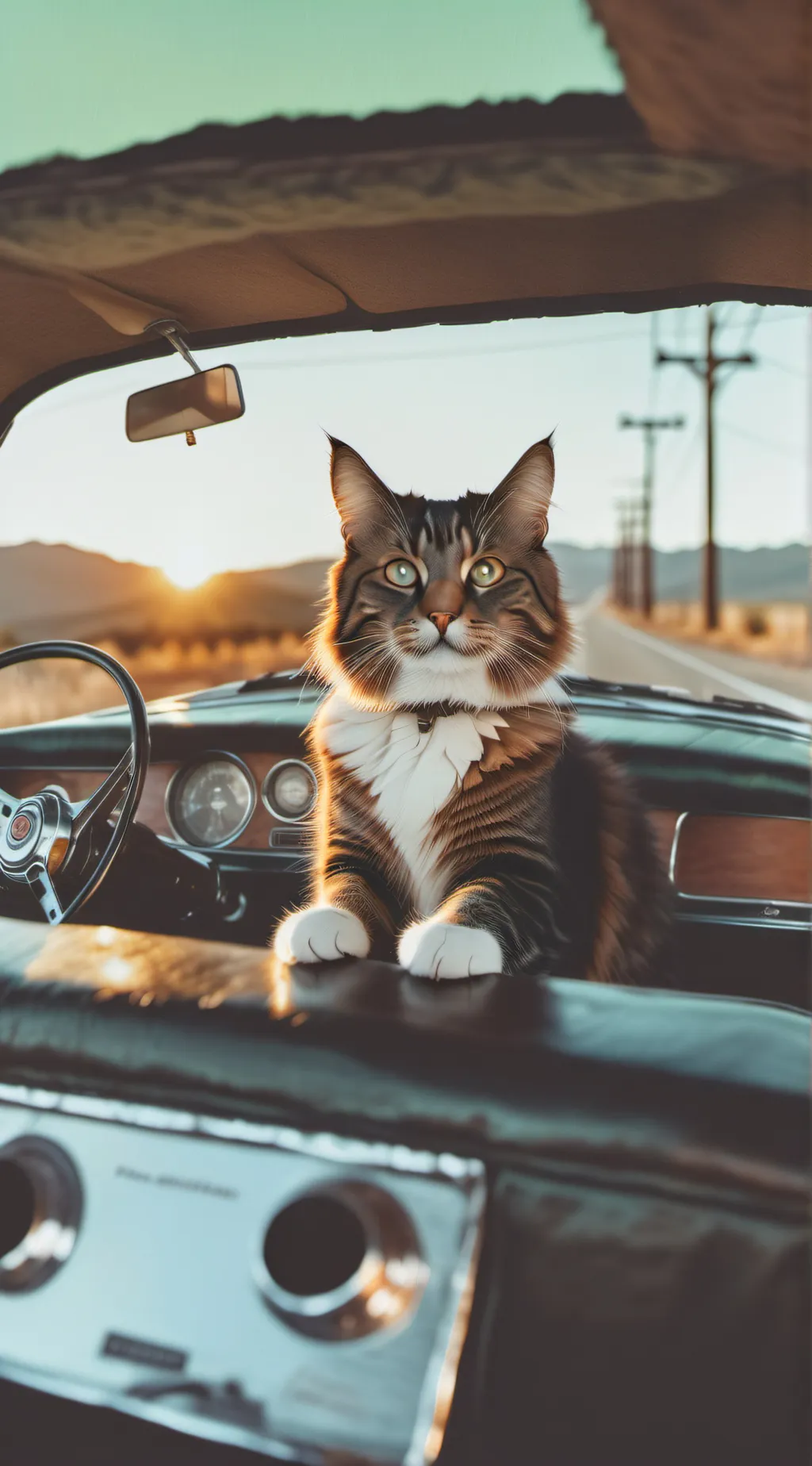 ai character: pee cat background