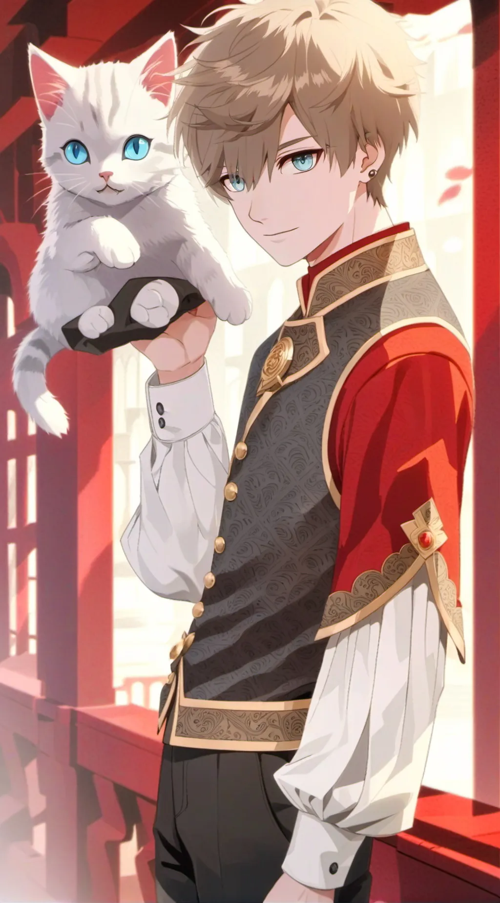ai character: CATFISH  background