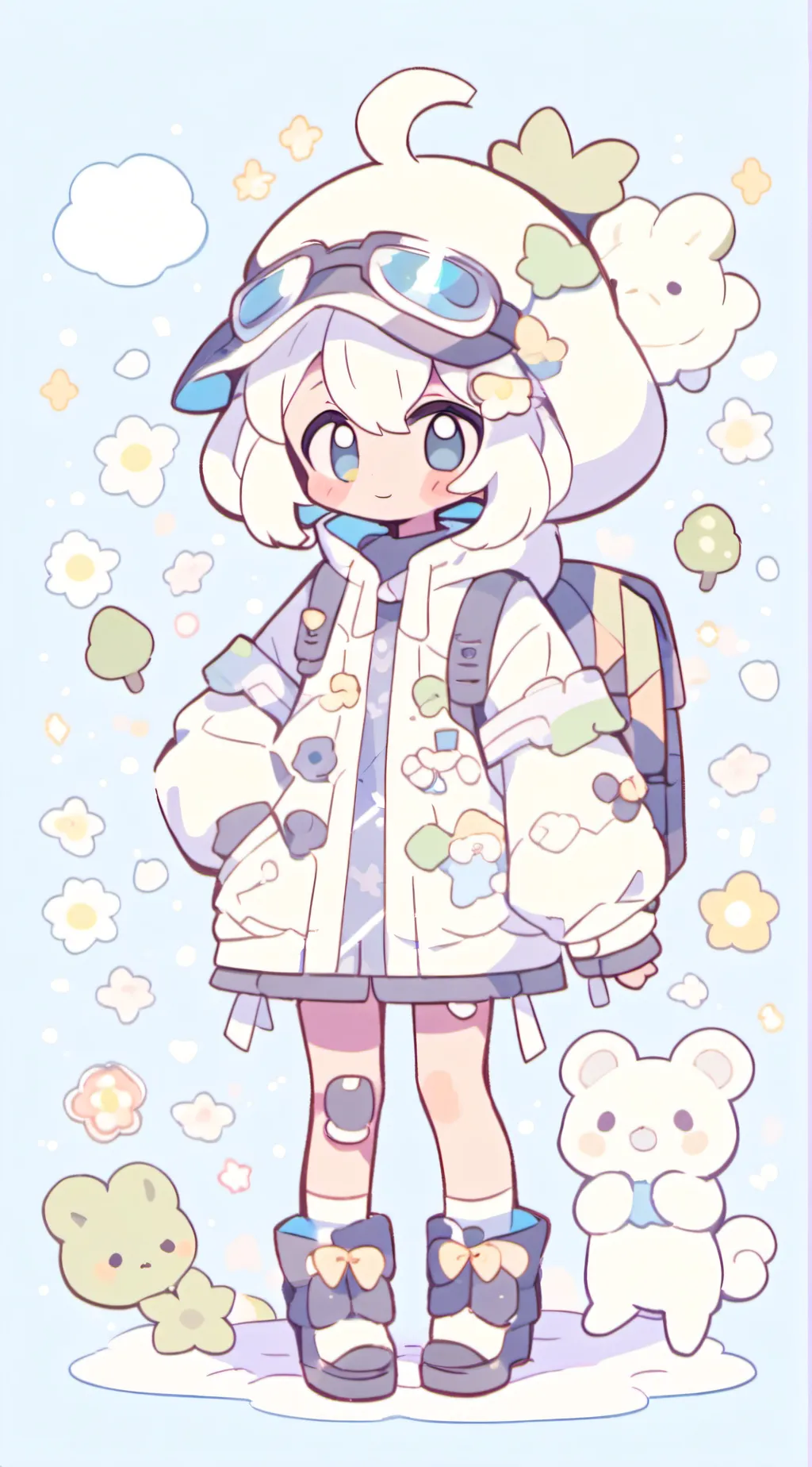 ai character: Baby shrimpo! :3 background