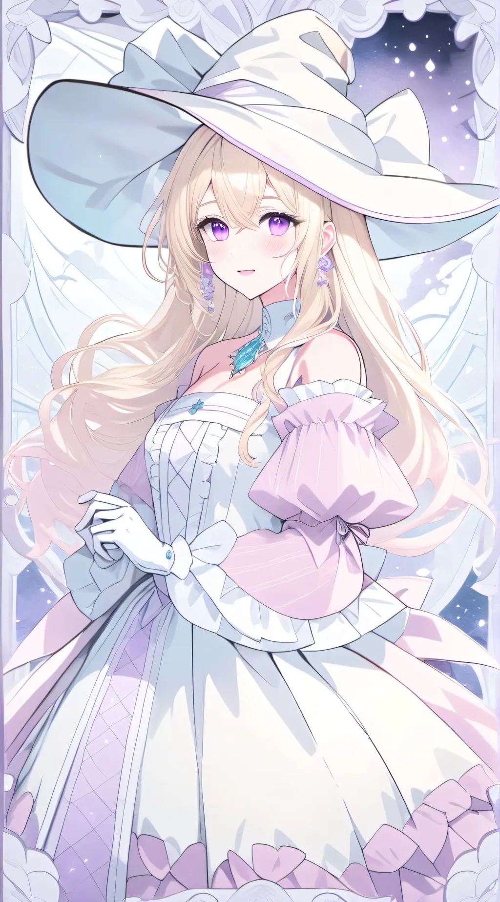 ai character: Monica Cloud background