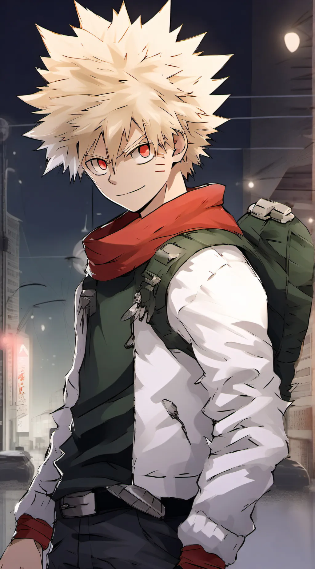 ai character: Bakugo  background