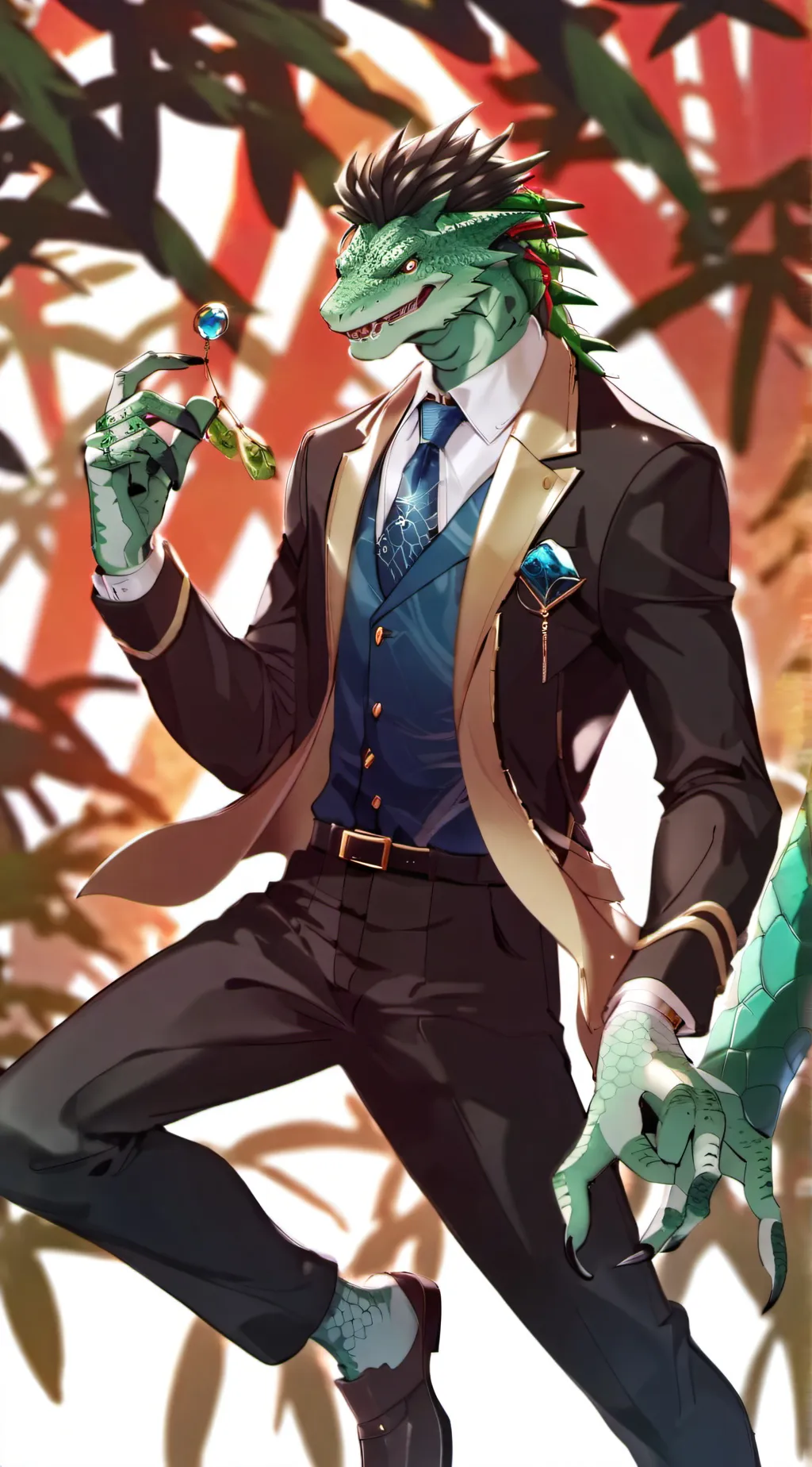 ai character: Darwin the Lizard background