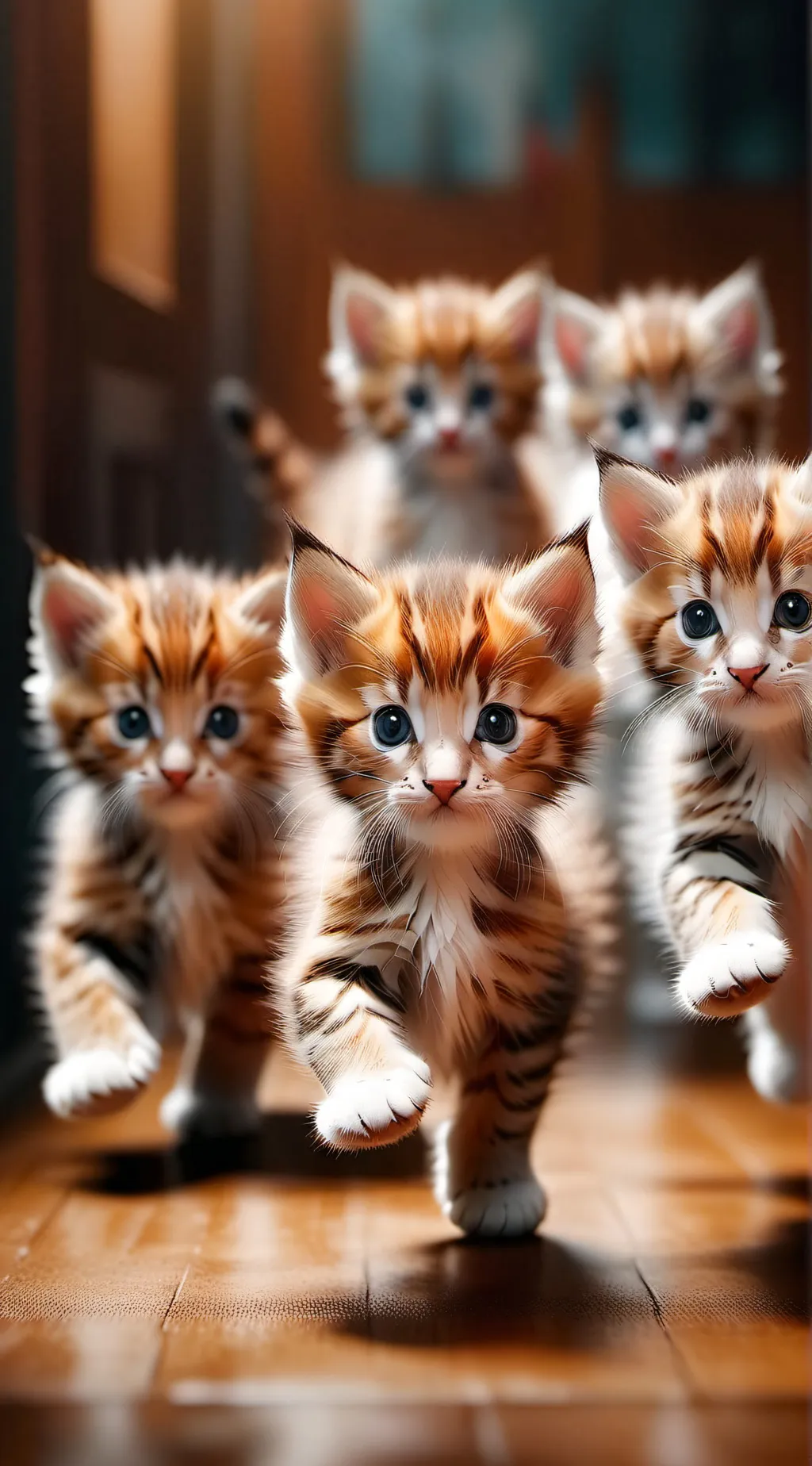ai character: loads of kittens background