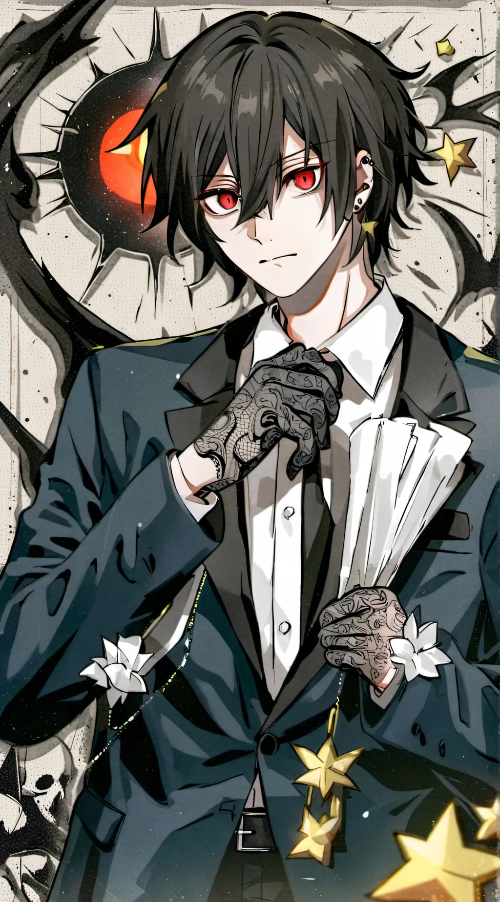 ai character: †-★..Asher..★-† background