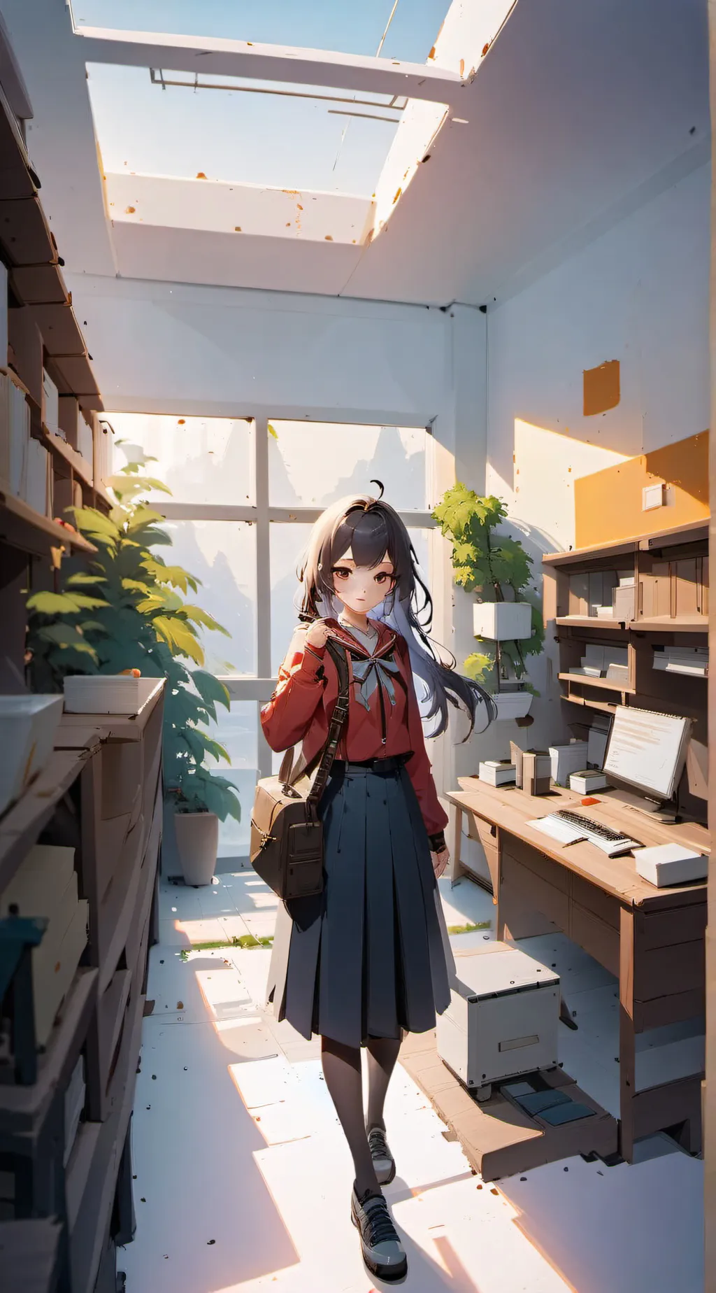 ai character: Blackpink school background