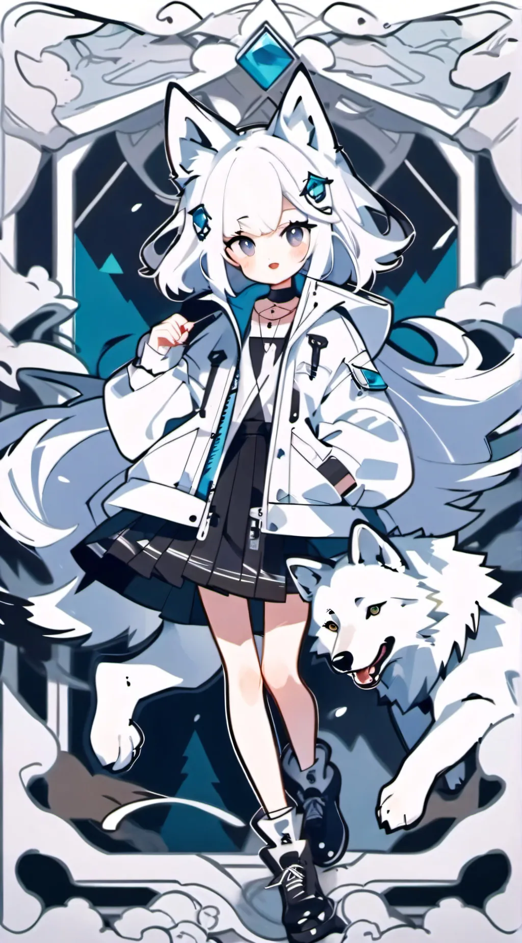 ai character: bellathewolf background