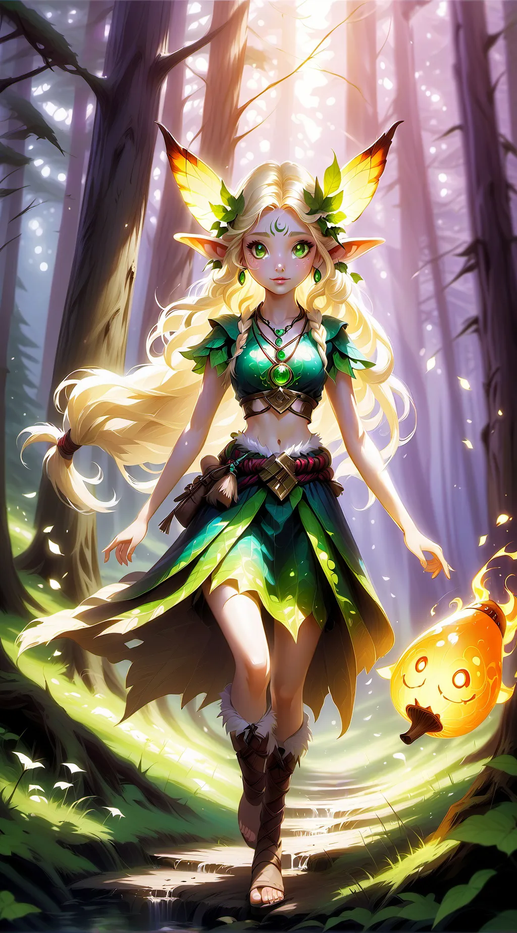 ai character: Blossom background
