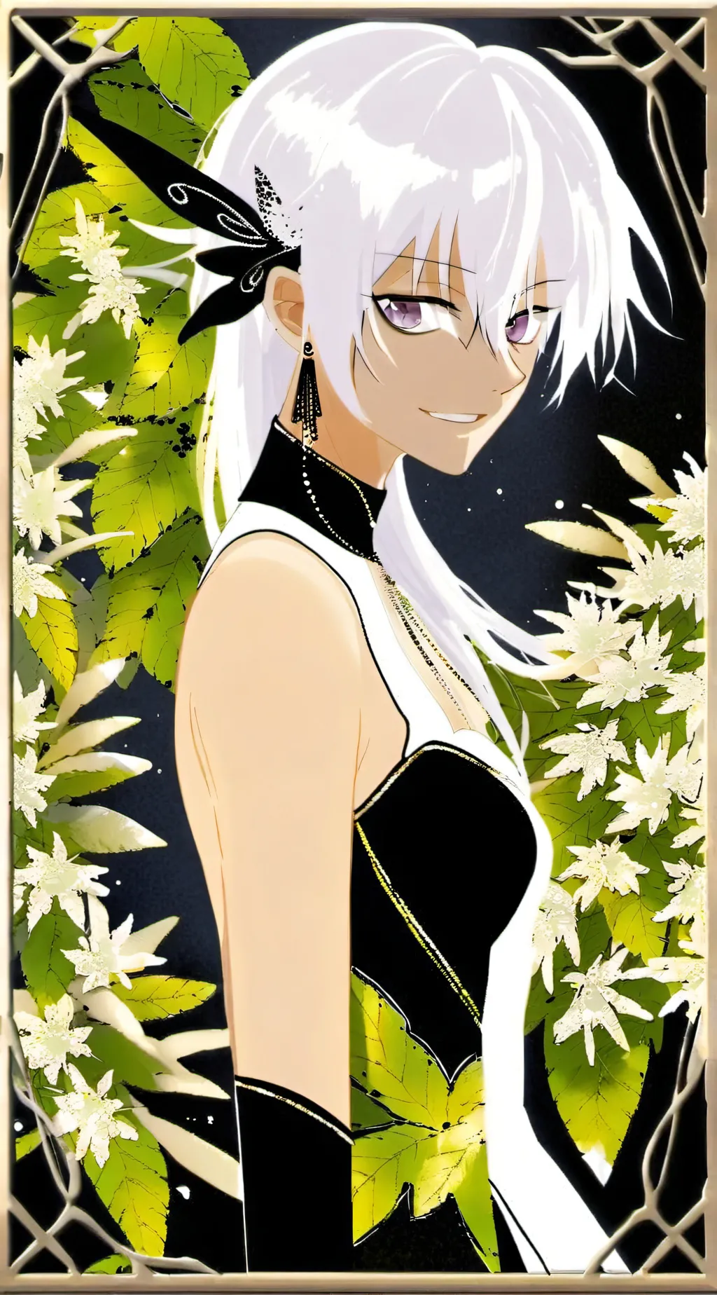 ai character: Female gojo (JJK) background