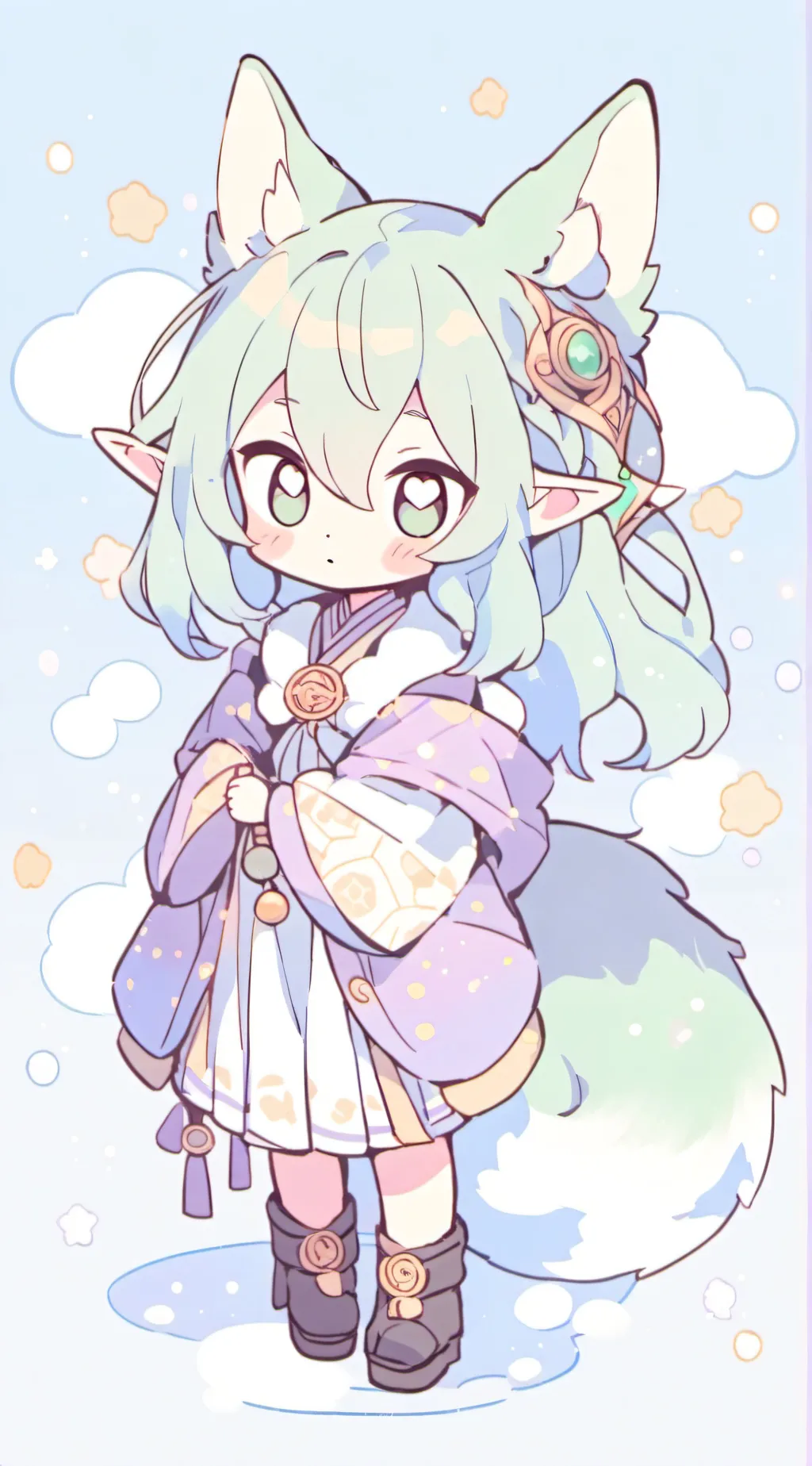 ai character: Midori background