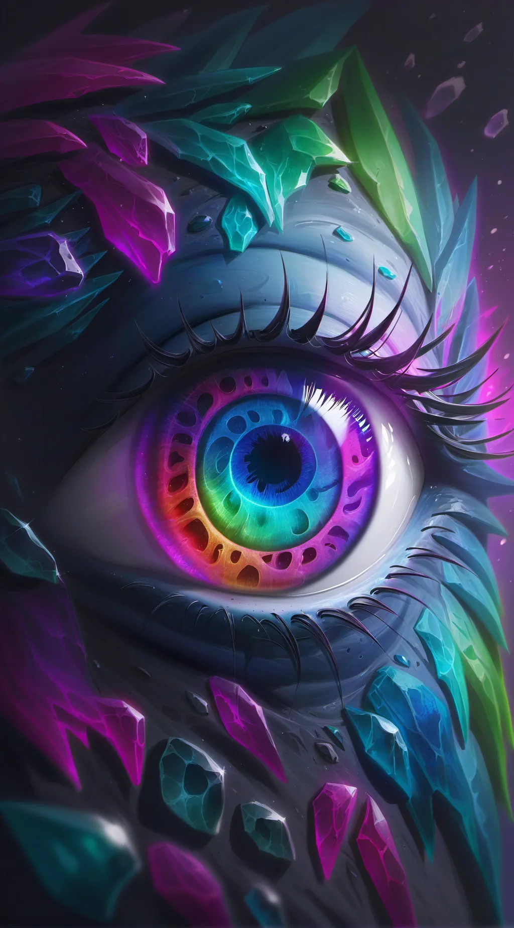 ai character: color eye background