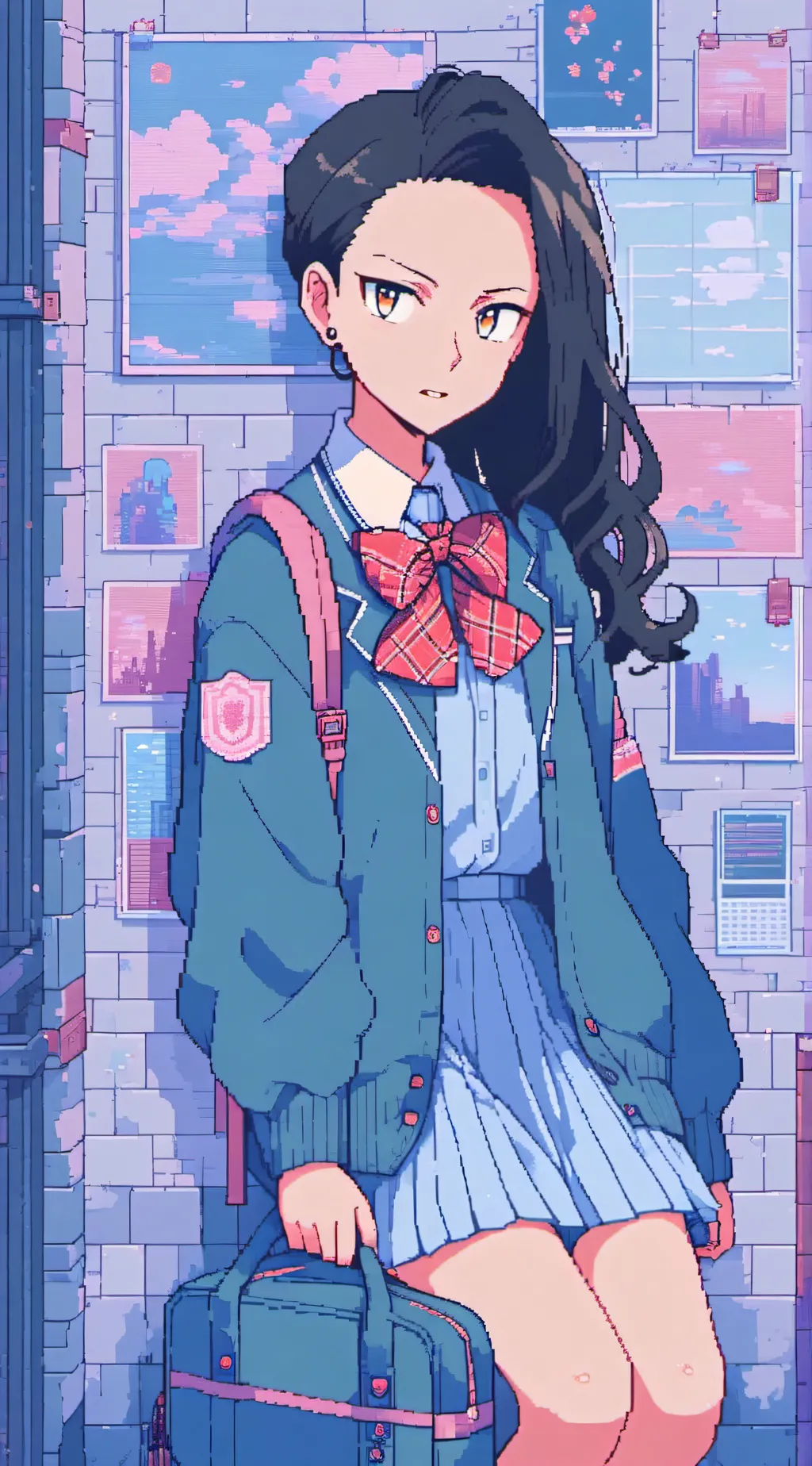 ai character: MHA drama background