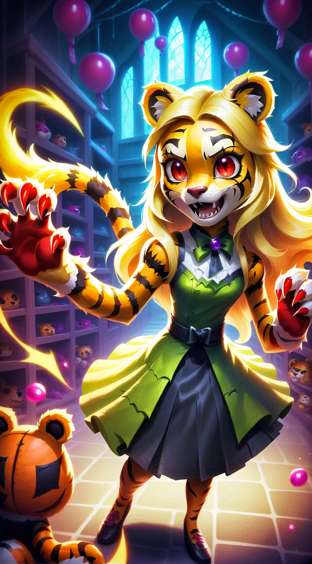 ai character: Nightmare Tigeress background