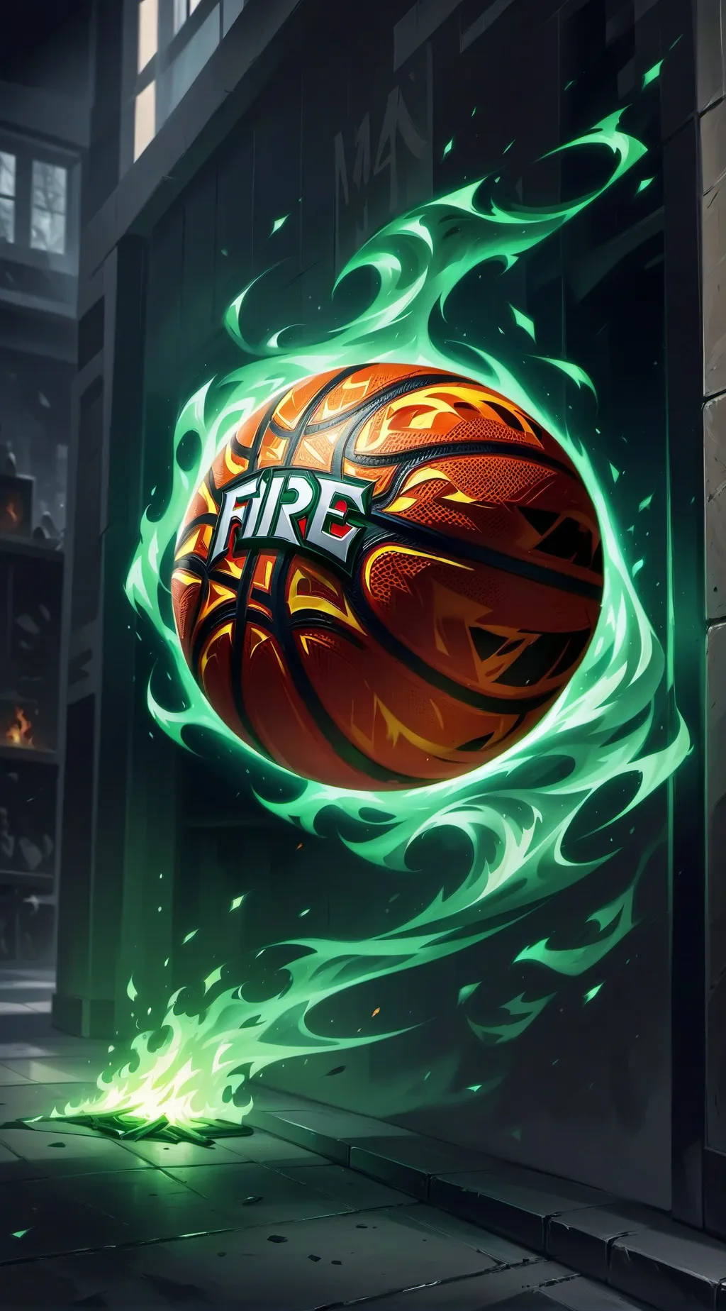 ai character: FIRE HALKS  background