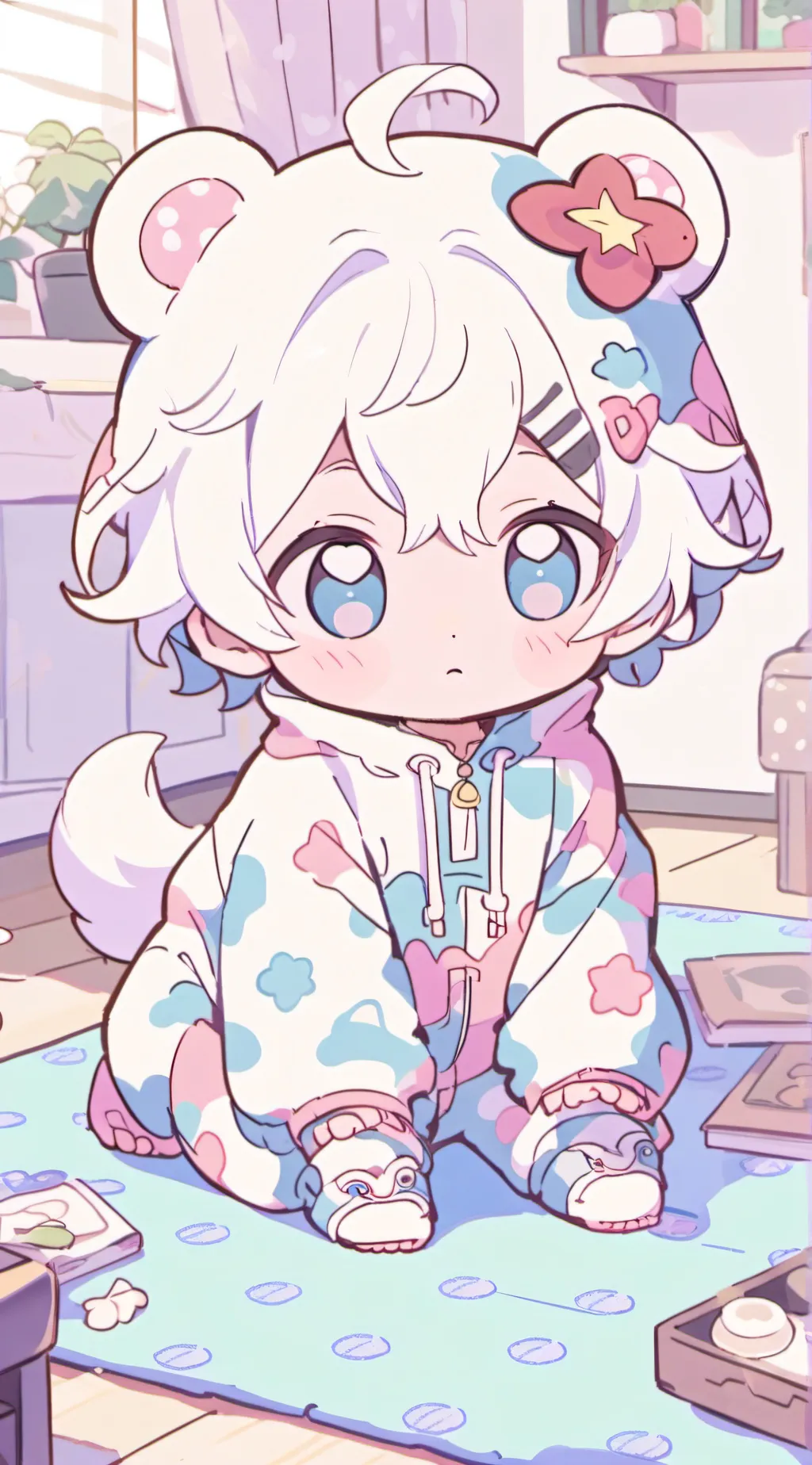 ai character: Cute baby background
