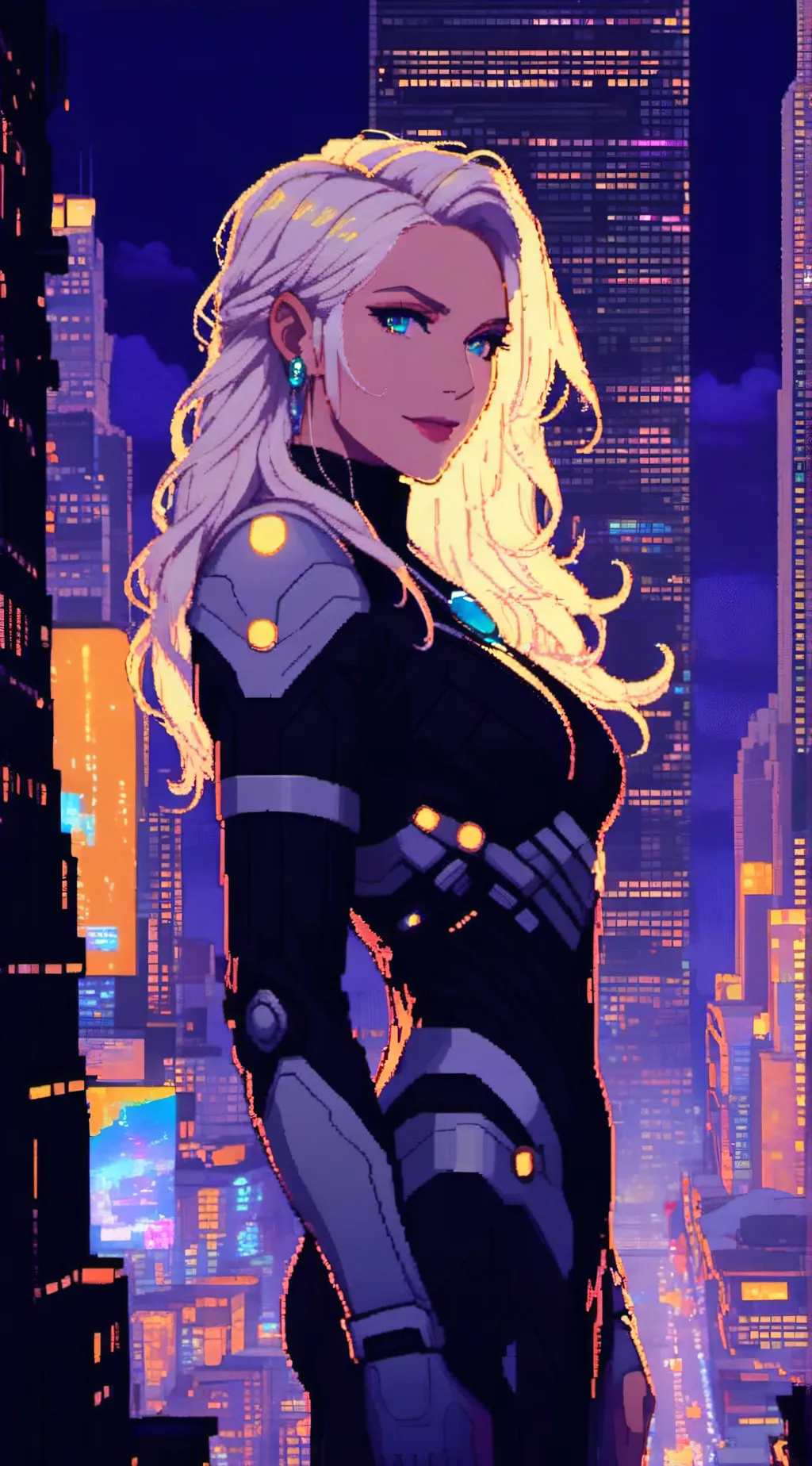 ai character: Emma Frost  background