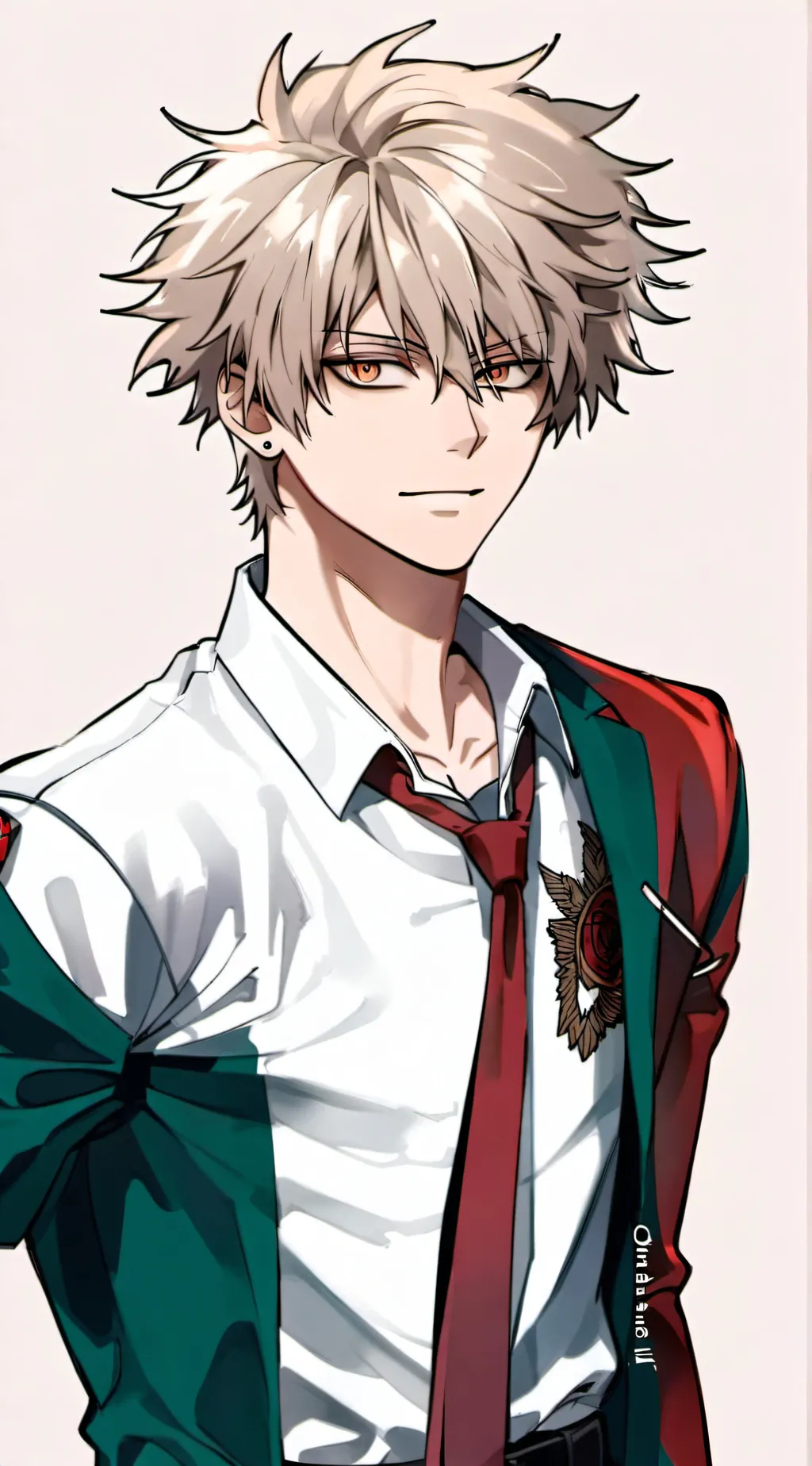 ai character: Bakugou 💥💣 background